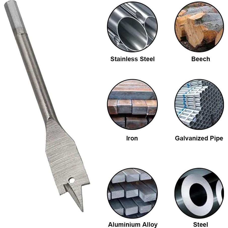 Juego de Brocas de Espada 6 Piezas Kigauru Acero Carbono