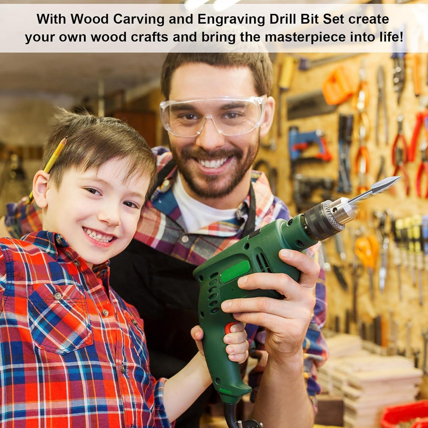 Set de 15 Bits de Tallado en Madera Honoson - Acero HSS