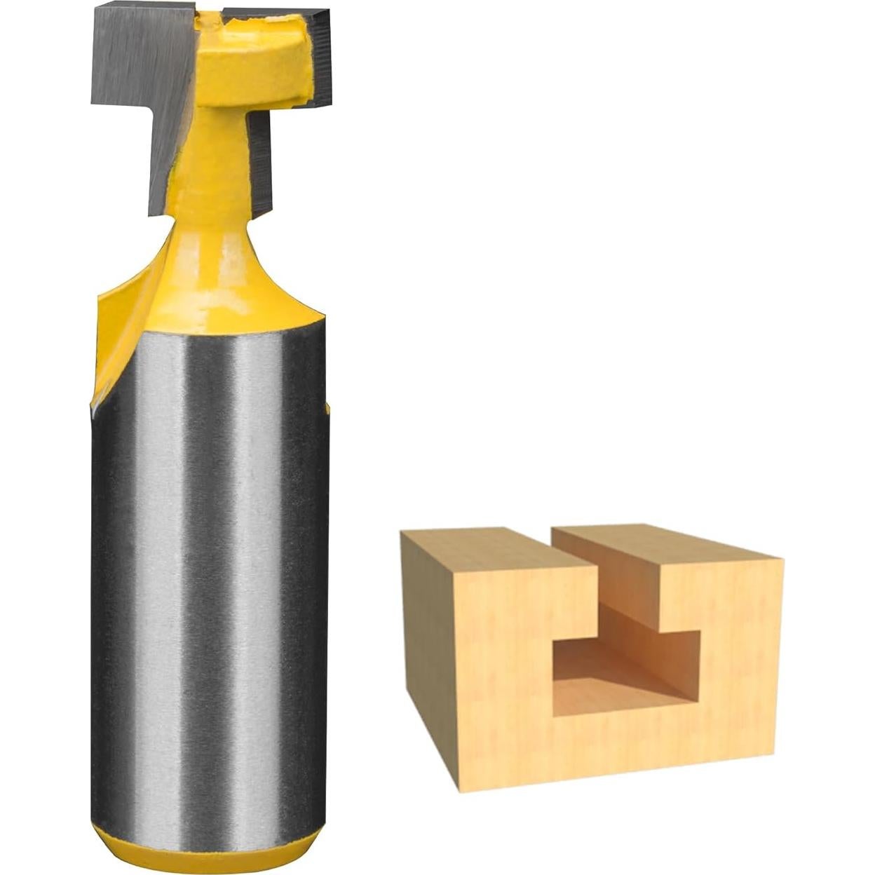 Broca de Router HUHAO 1/2" Eje T-Cortador para Carpintería