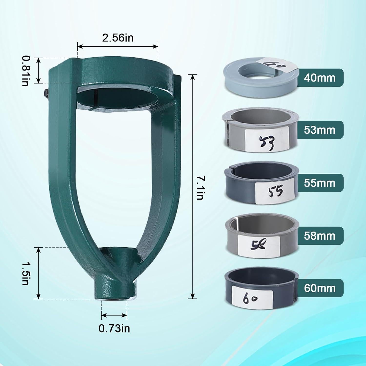 Adaptador de Broca de Mortaja Cuadrada IEUDNS 18cm con 5 Mangas