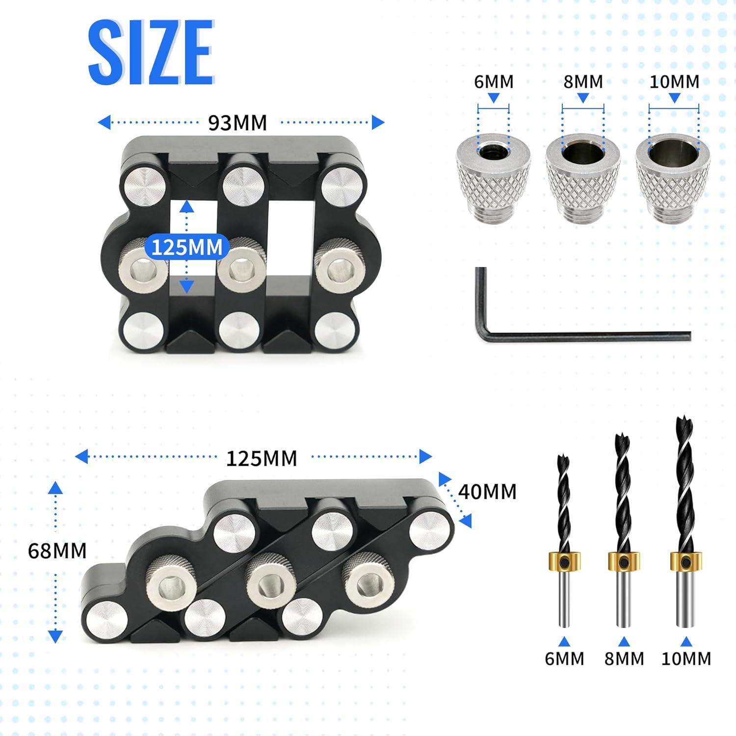 Kit de Plantilla de Dowel Autocentrante AmaCielo 16.8x12.4cm