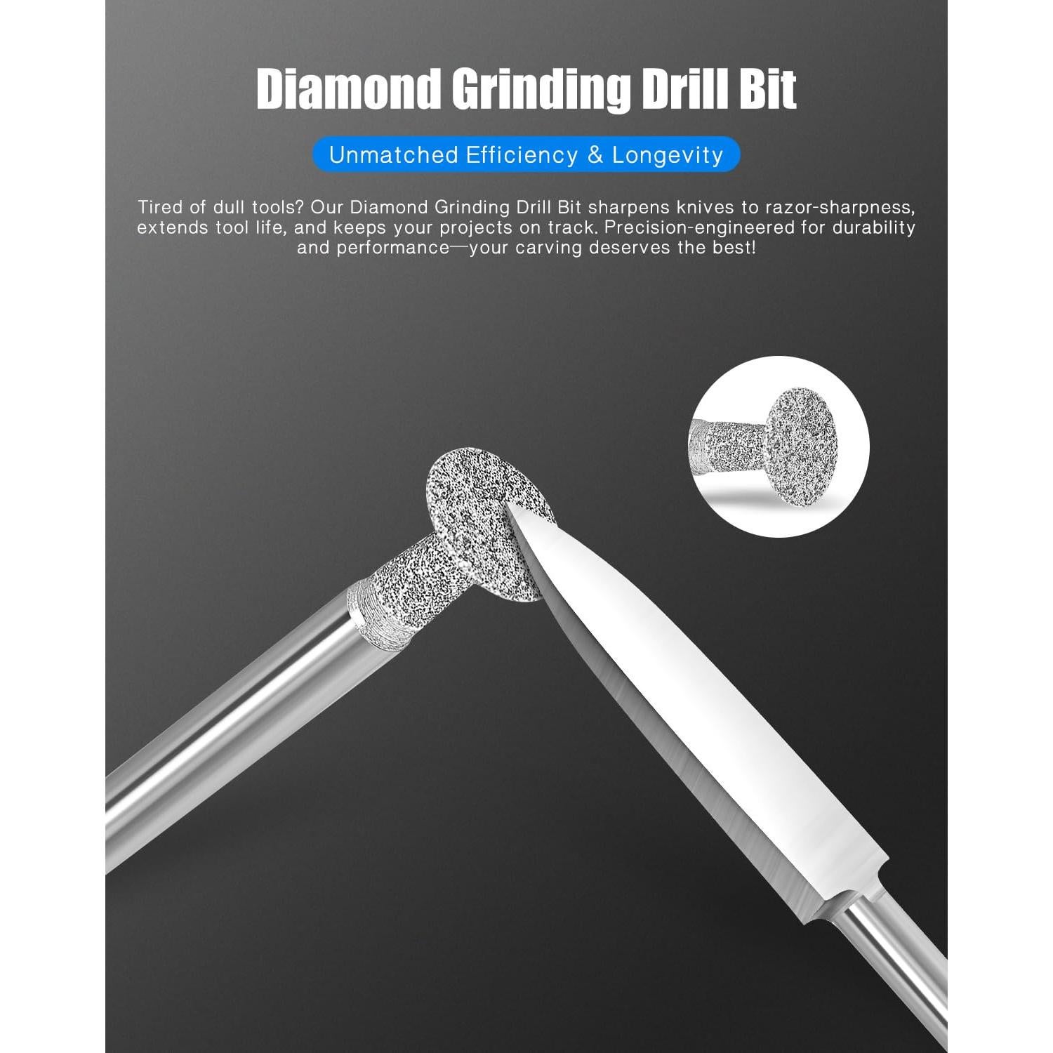 Juego de 10 Brocas para Tallado en Madera Dremel 3.18 mm