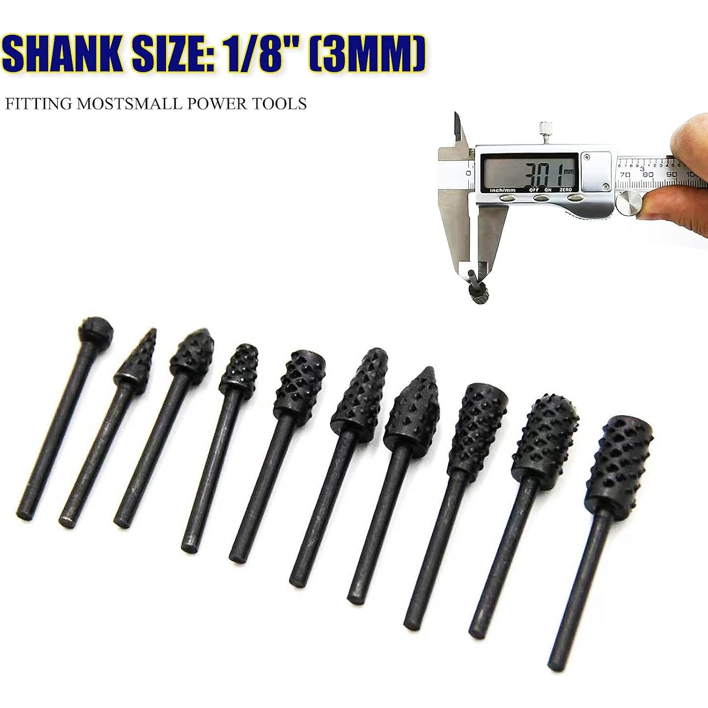 Set de 10 Bits de Carving Uayeatye para Carpintería 3mm