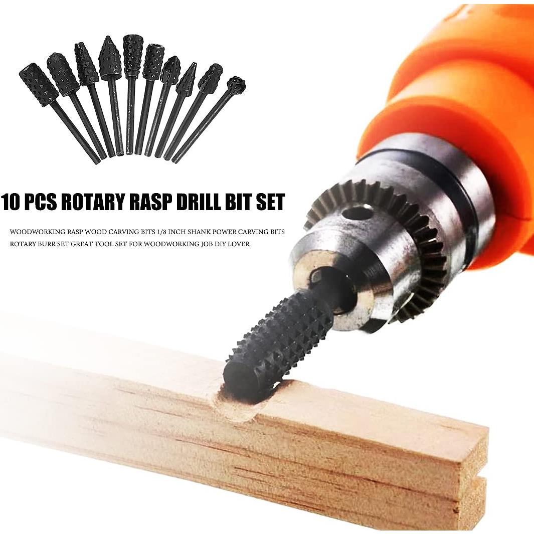 Set de 10 Bits de Carving Uayeatye para Carpintería 3mm