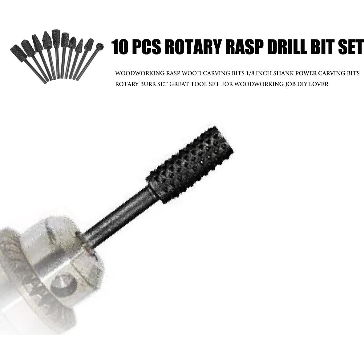 Set de 10 Bits de Carving Uayeatye para Carpintería 3mm