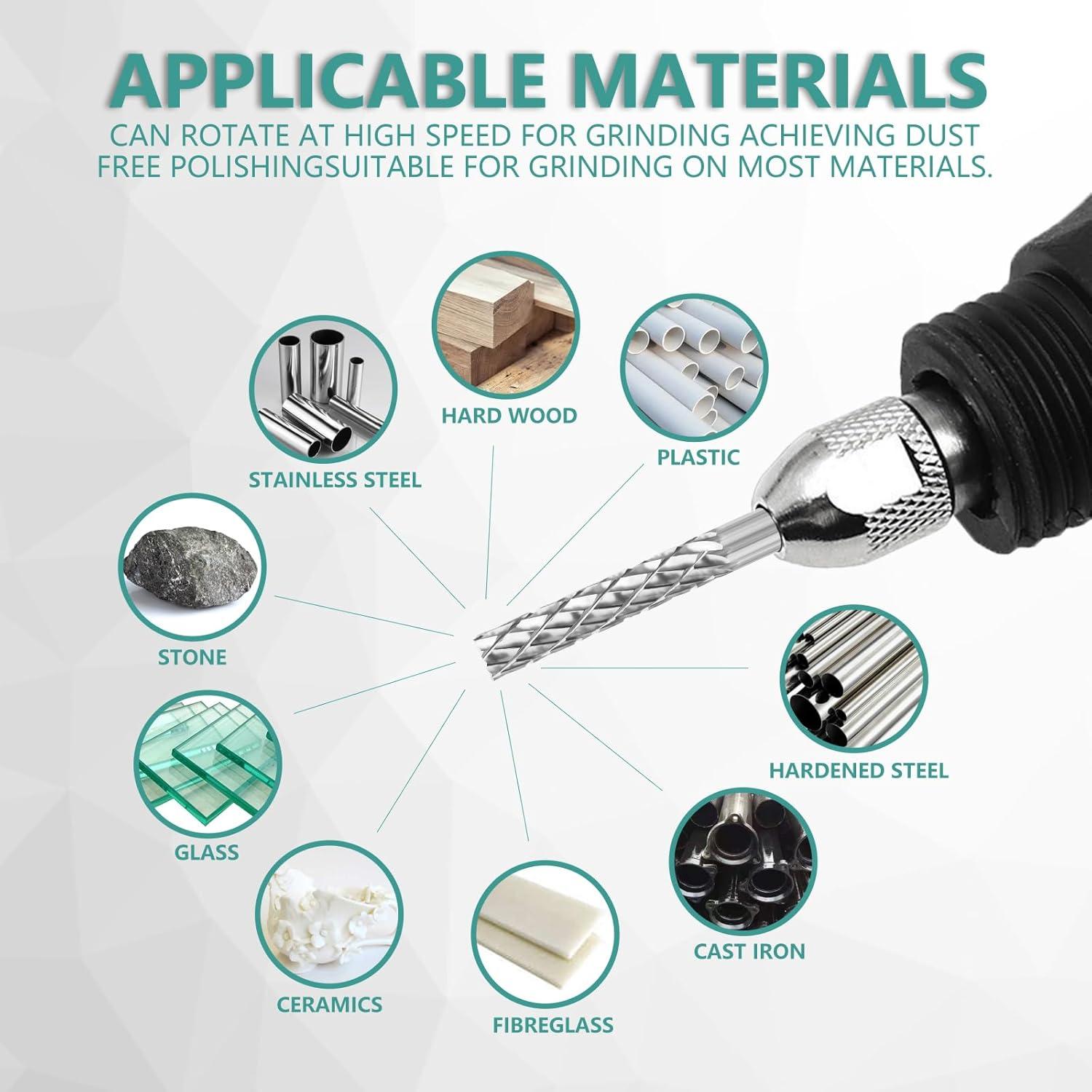 Juego de Brocas de Carburo CATITO - 20 Puntas 3 mm para Metal y Madera