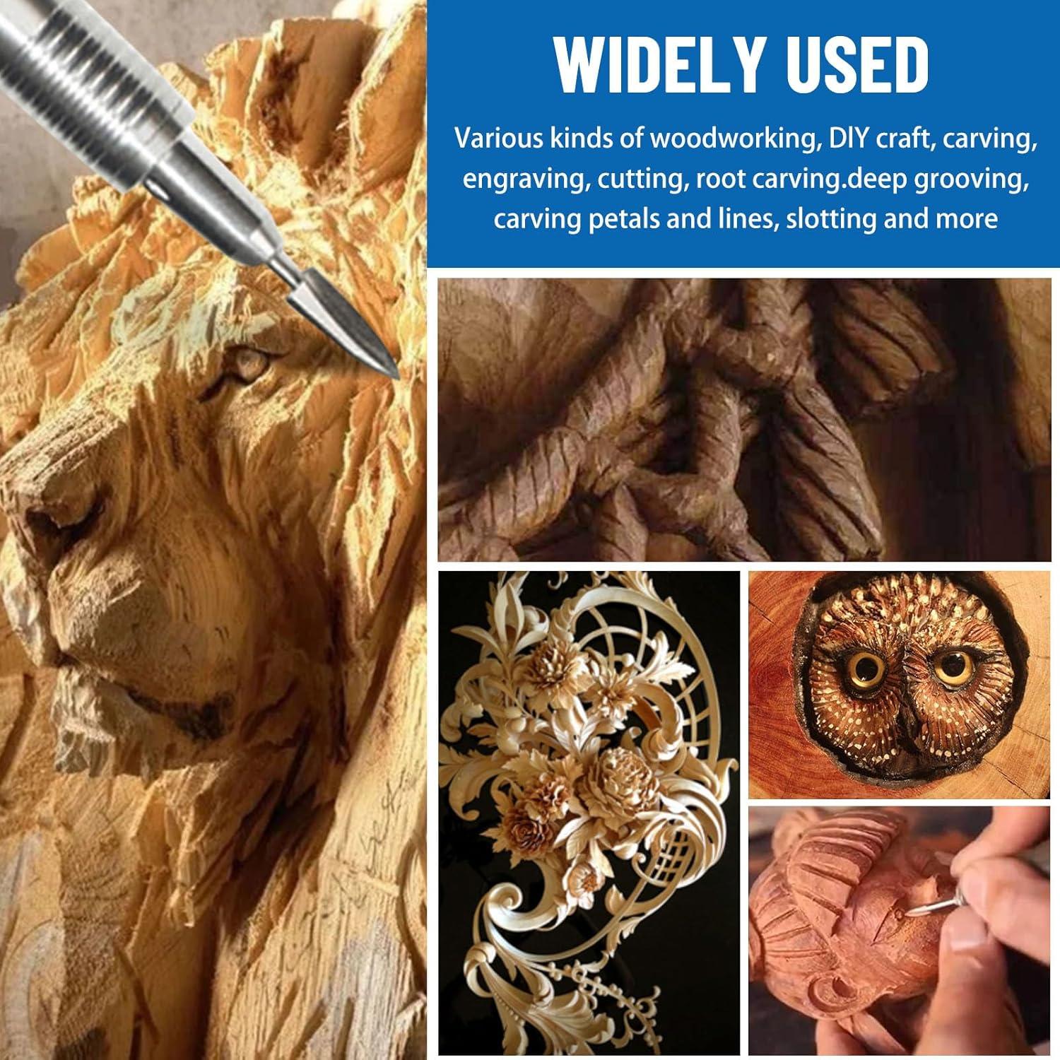 Juego de Bits de Tallado en Madera Dremel 6 Piezas 3 mm