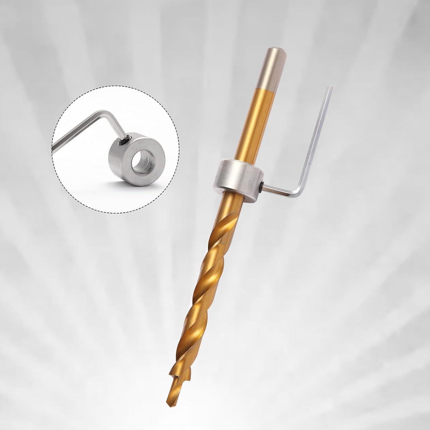 Broca de Escalera 3/8" Kosmi con Mango Hexagonal y Anillo de Parada