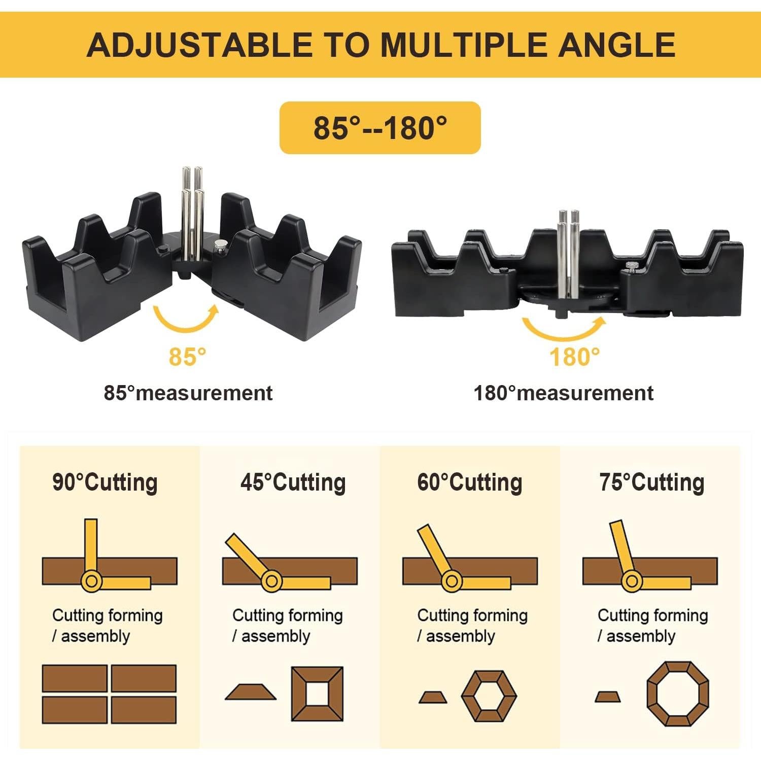 Herramienta de Corte y Medición de Inglete 2-en-1 CJWDZ 85°-180°