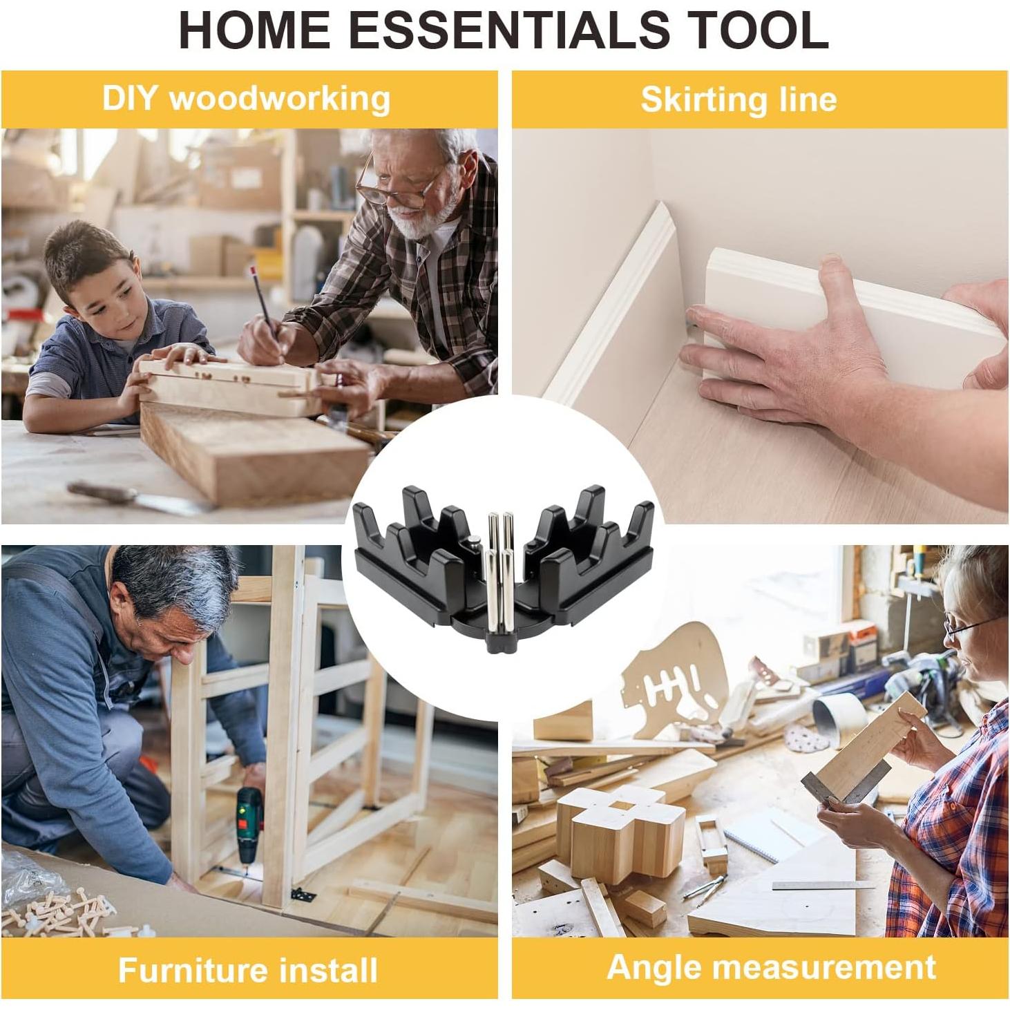 Herramienta de Corte y Medición de Inglete 2-en-1 CJWDZ 85°-180°