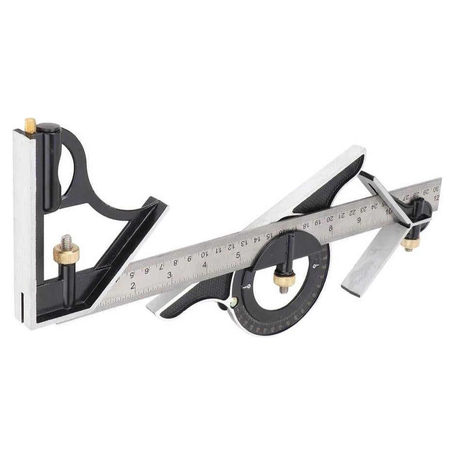 Regla T de Acero Inoxidable 300 mm con Transportador 0-180°