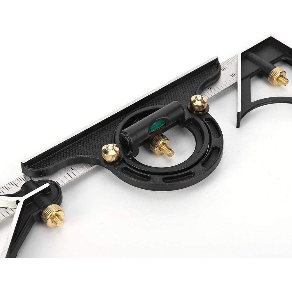 Regla T de Acero Inoxidable 300 mm con Transportador 0-180°