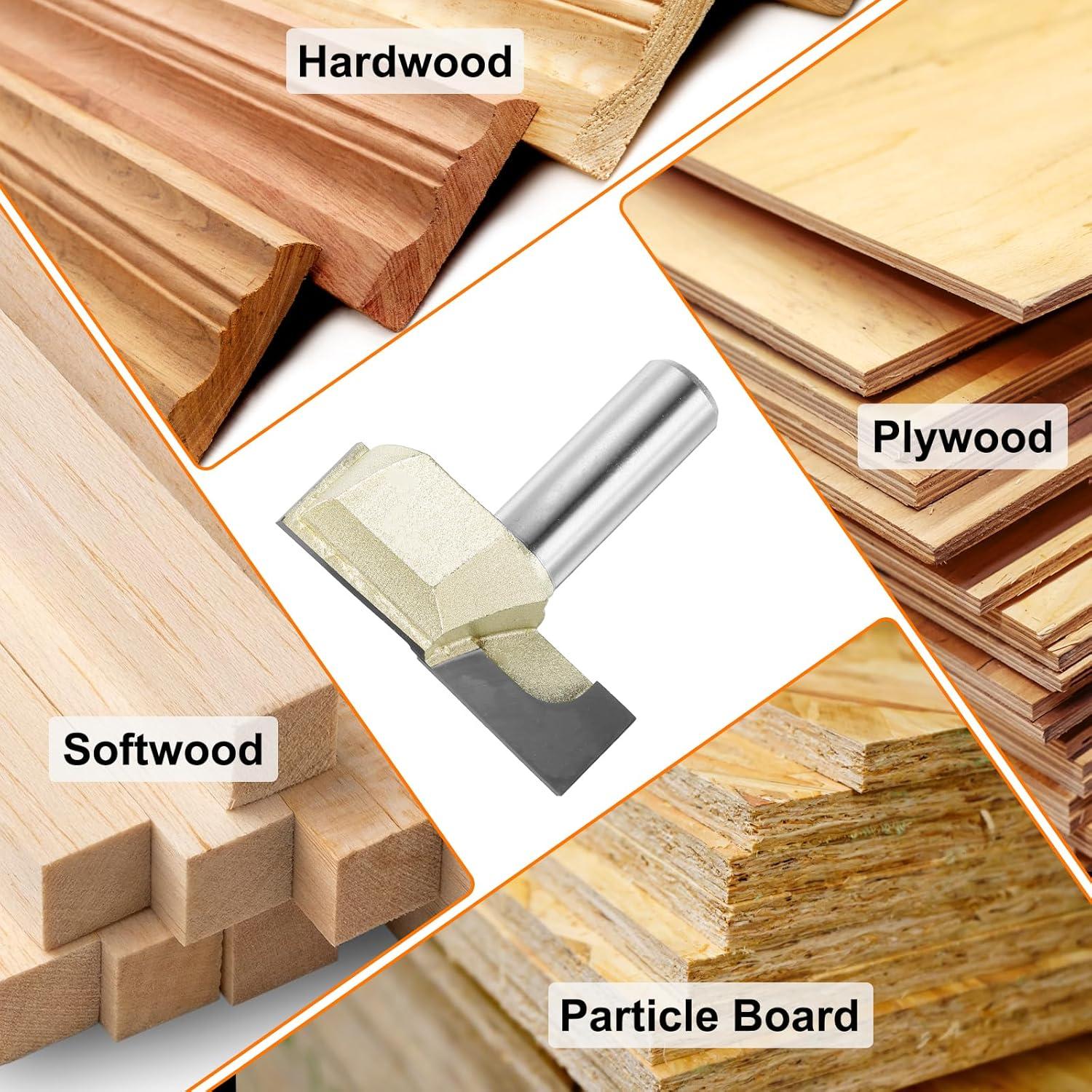 Fresa de limpieza inferior HARFINGTON 4.45 cm x 1.27 cm de carburo