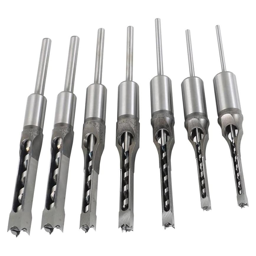 Set de Brocas de Agujero Cuadrado 7 Piezas Findmall HSS