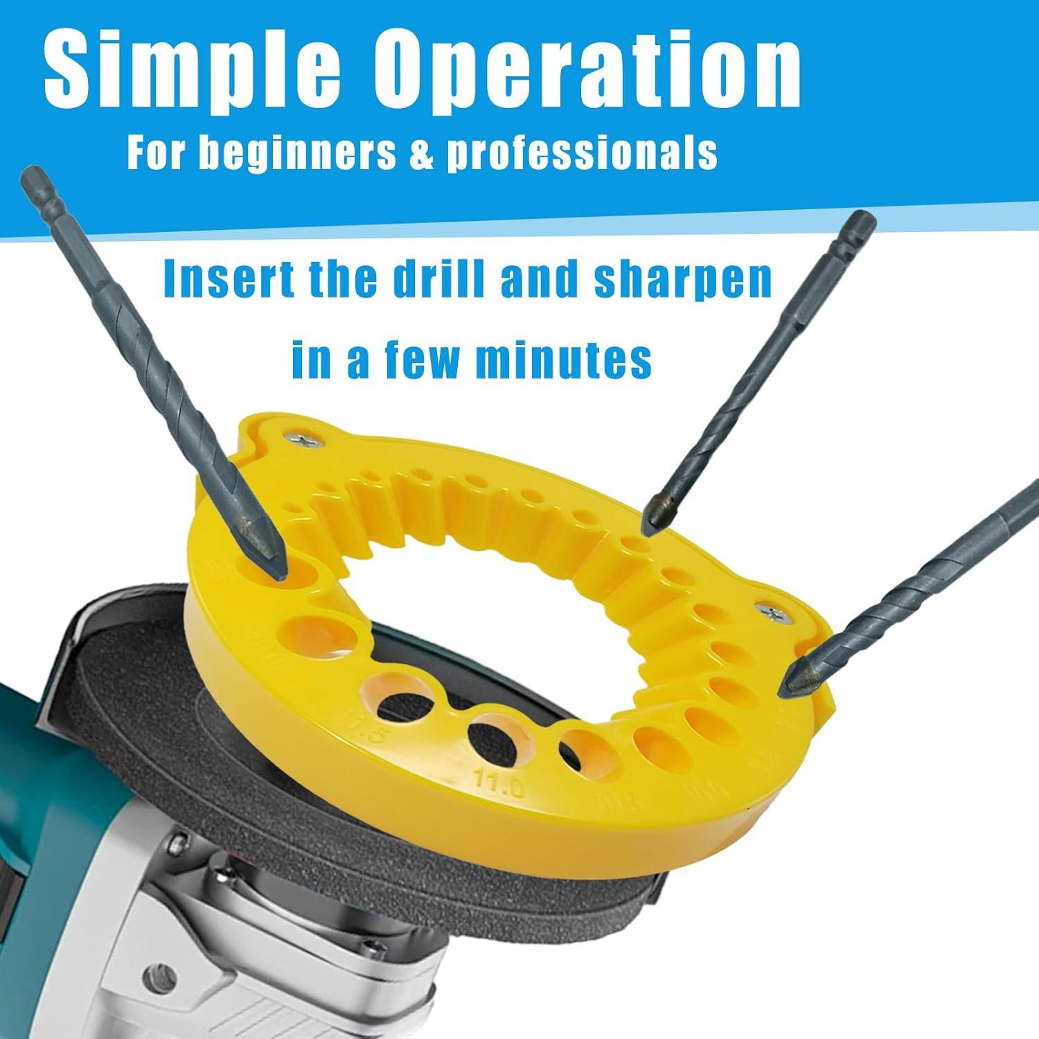 Afilador de Brocas Manual CHINA 3.5 a 12.5 mm para Amoladora 100mm