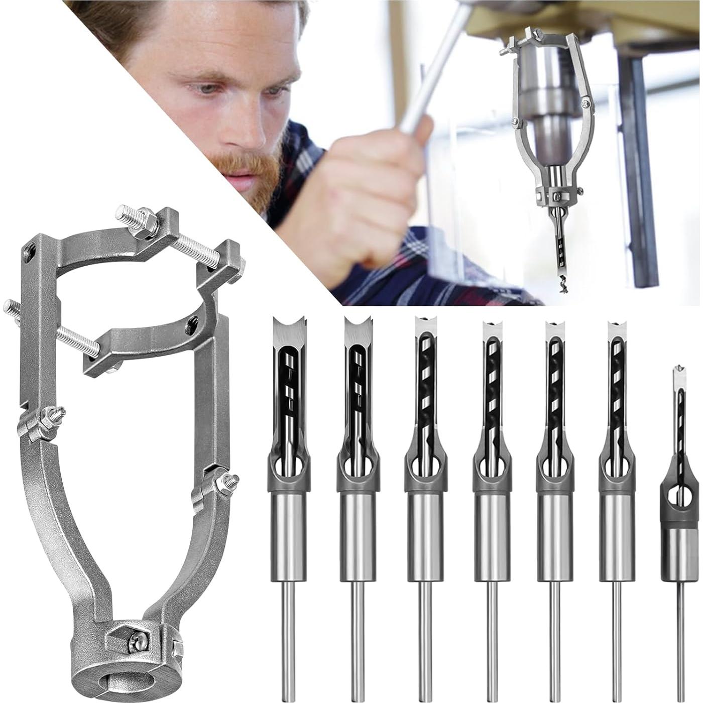 Juego de Brocas Cuadradas Newbounce 7 Piezas Acero HRC48-50