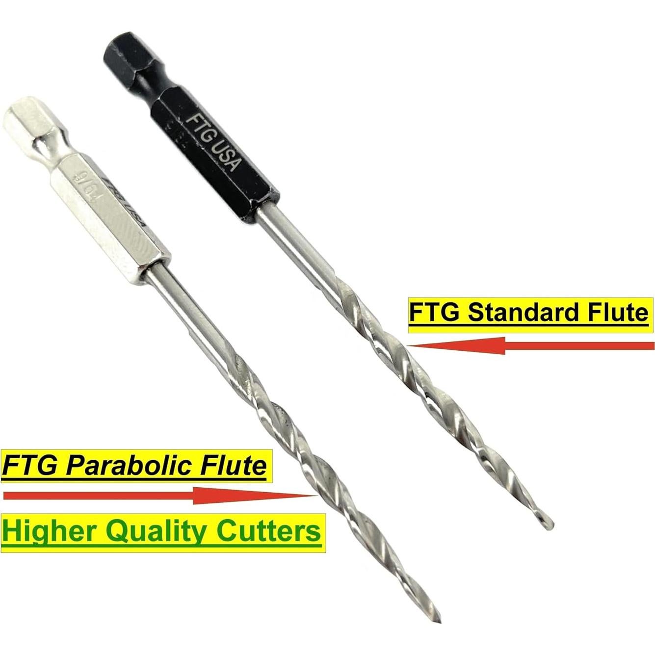 Juego de Brocas de Avellanado FTG USA #6 Ajustable 0.95 cm