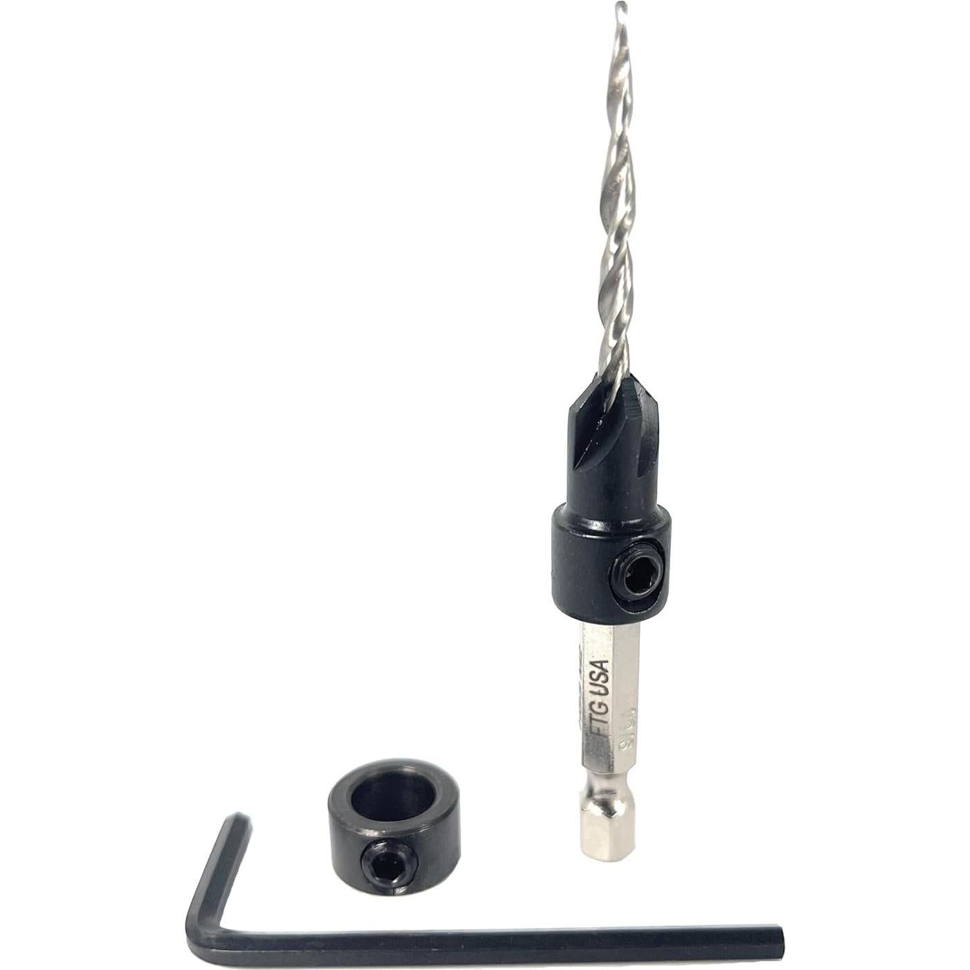 Juego de Brocas de Avellanado FTG USA #6 Ajustable 0.95 cm