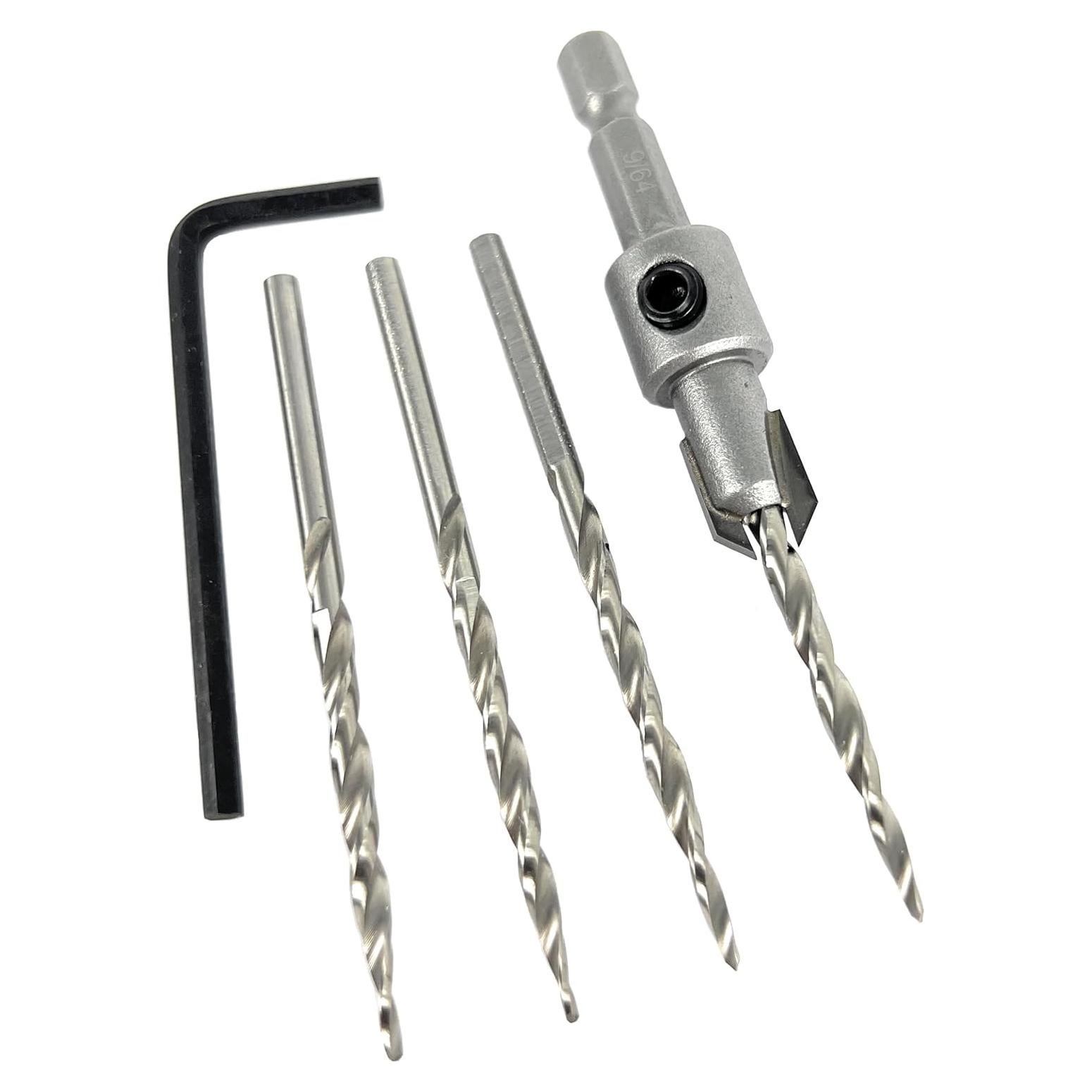 Broca de Avellanado FTG USA #6 para Madera con 3 Repuestos