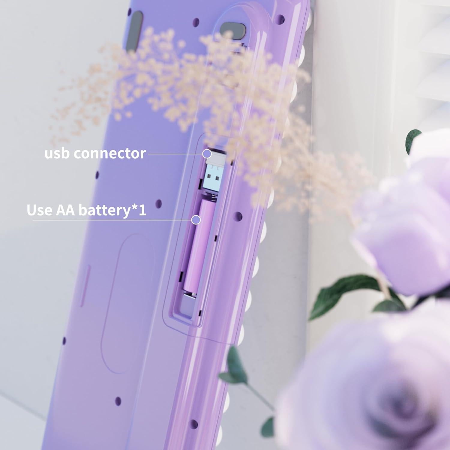 Teclado Bluetooth UBOTIE 100 Teclas Degradado Púrpura