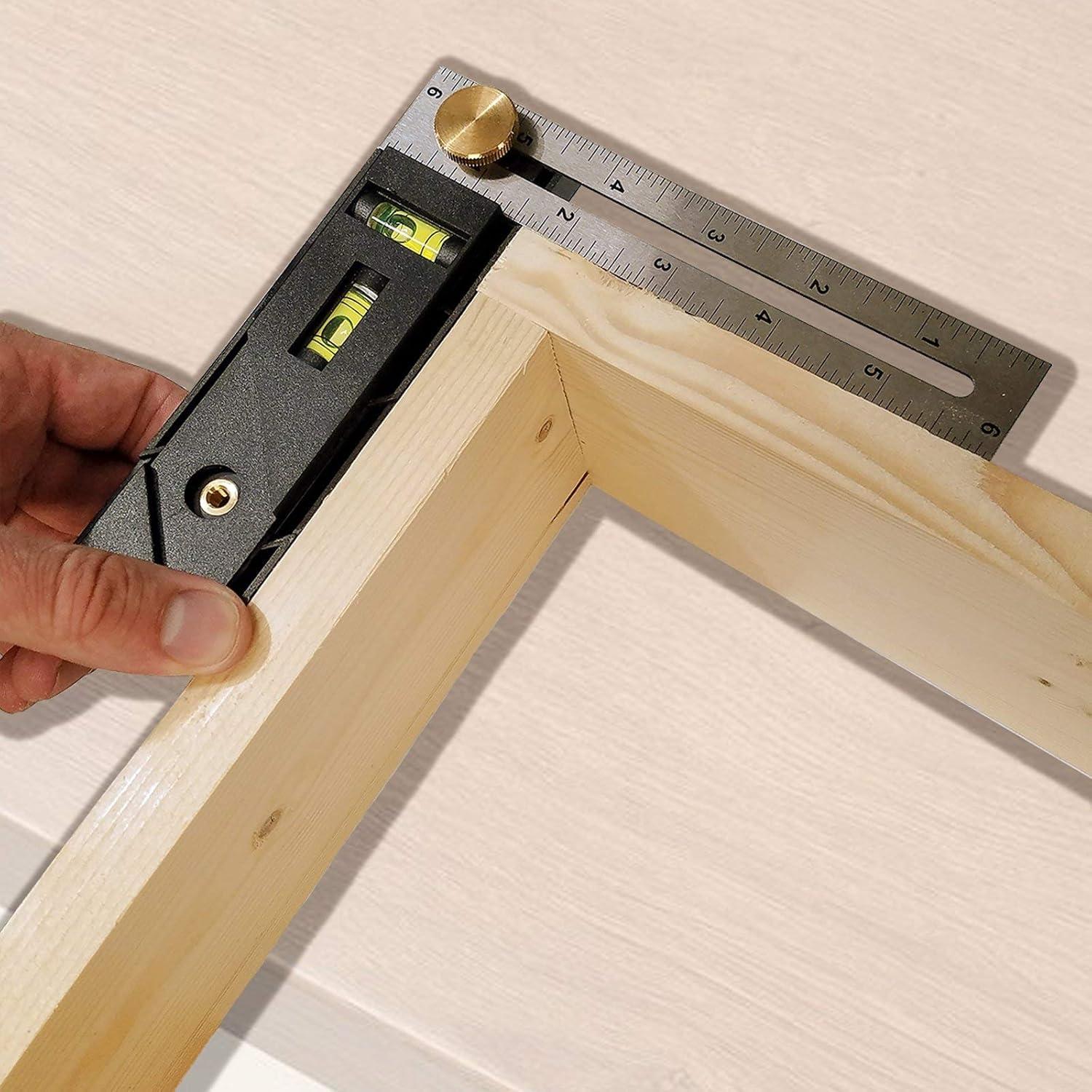 Herramienta Multiusos Milescraft 8406 Exactor 9 en 1 para Carpintería