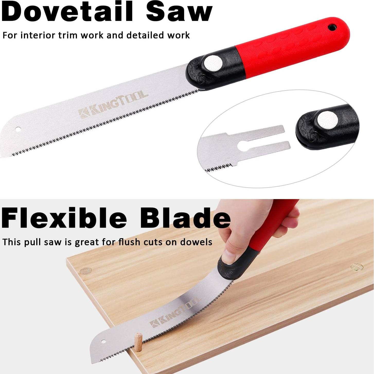 Conjunto de Cinceles de Madera KingTool 6 Piezas Cr-V 4.68kg