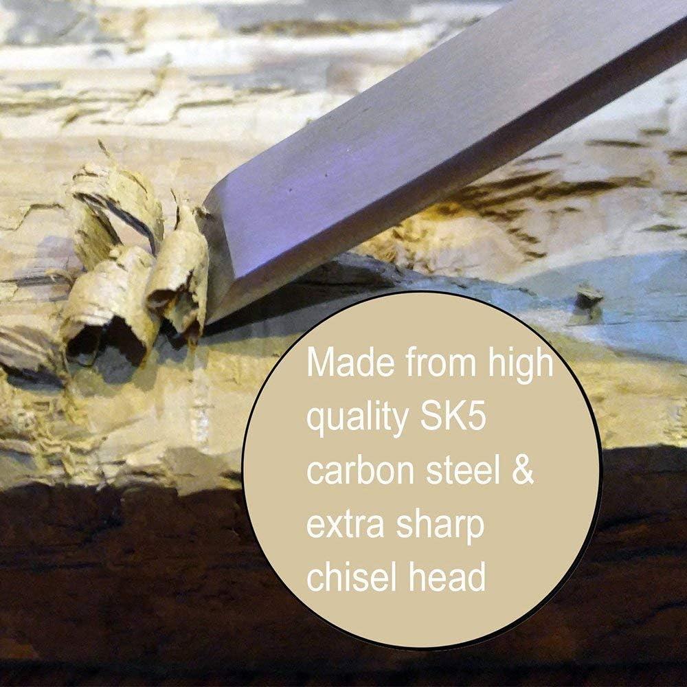 Juego de Cinceles de Madera Chiyuehe - 12 Piezas Afiladas