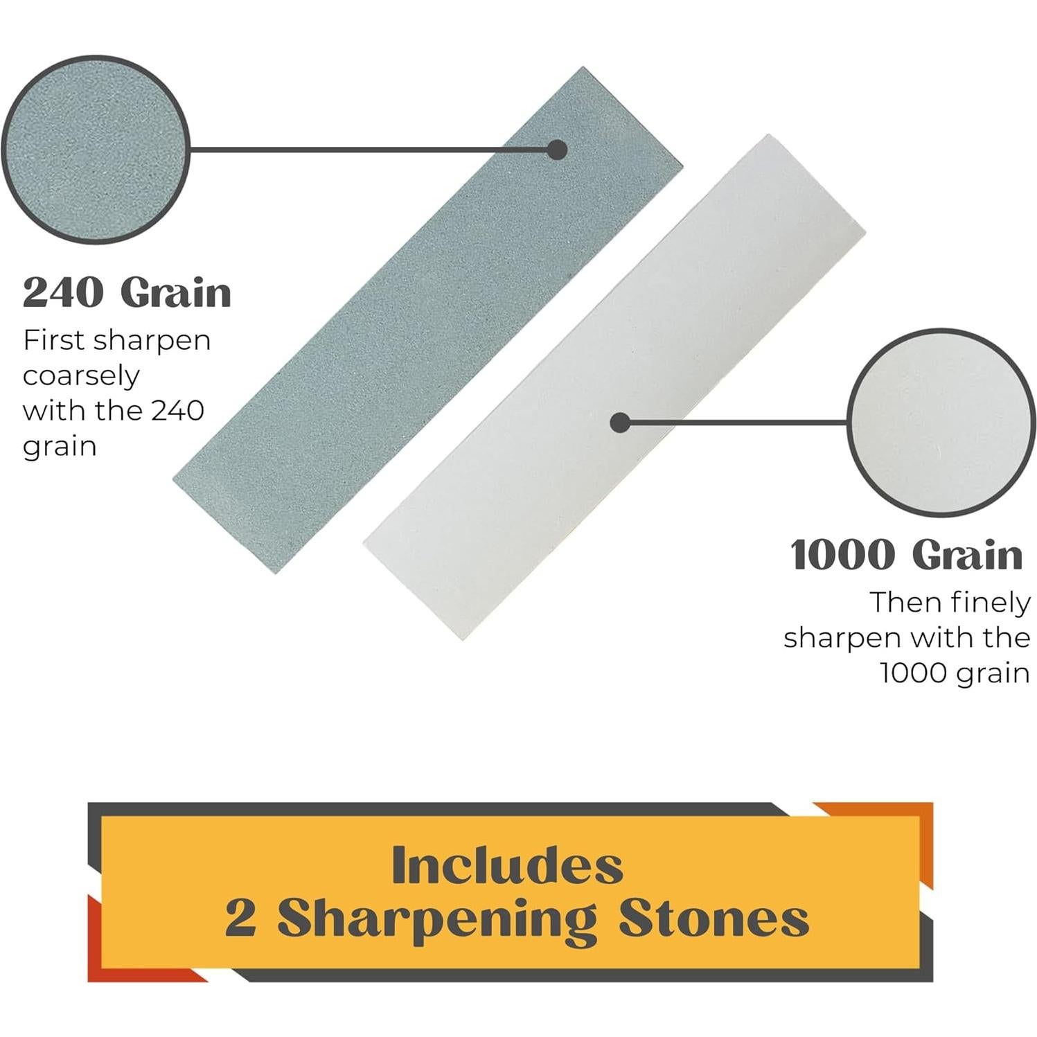 Conjunto de Cinceles de Madera Hawerk - 6 Piezas + 2 Piedras