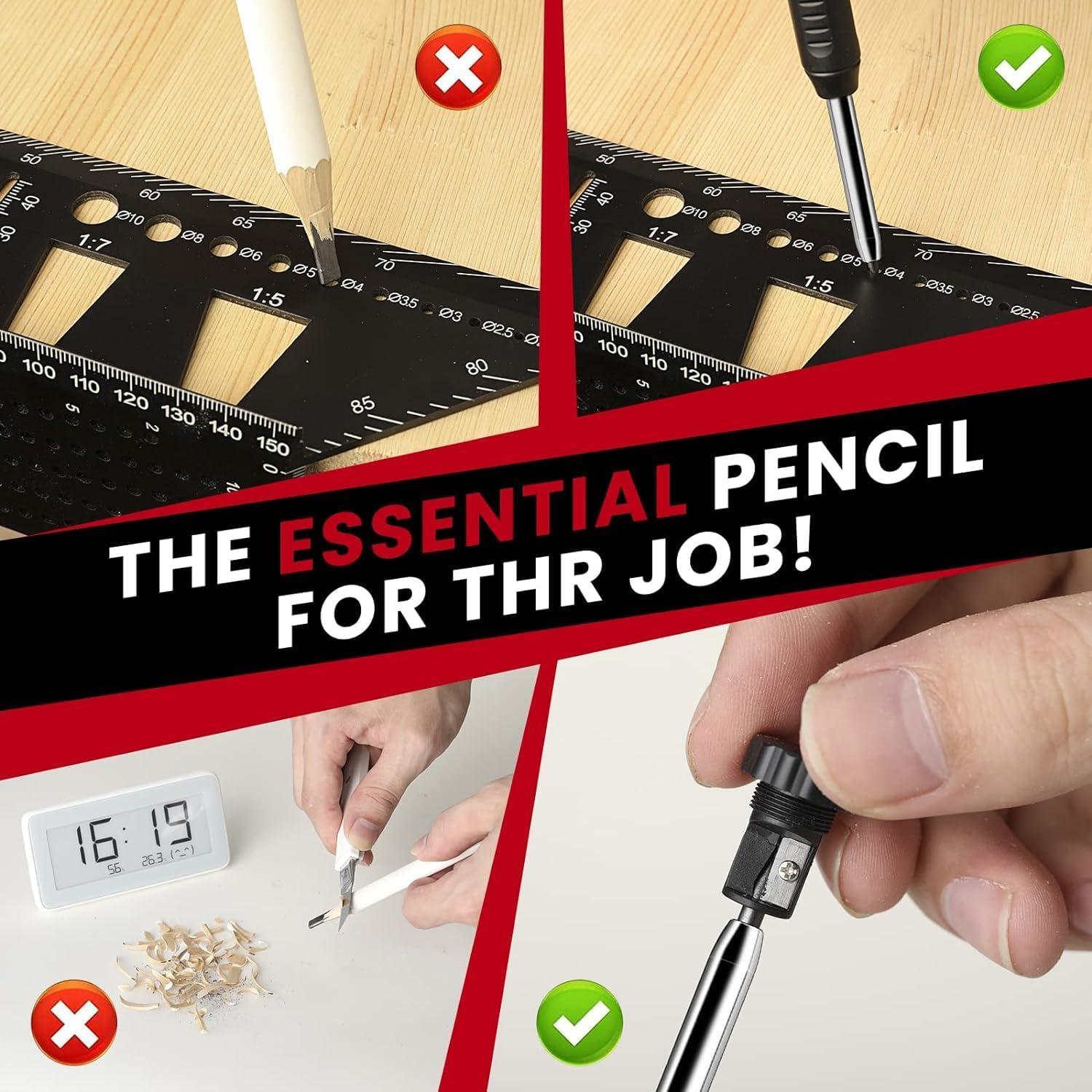 Herramienta de Scribing Multifuncional Saker - Medidor de Contorno y Lápiz