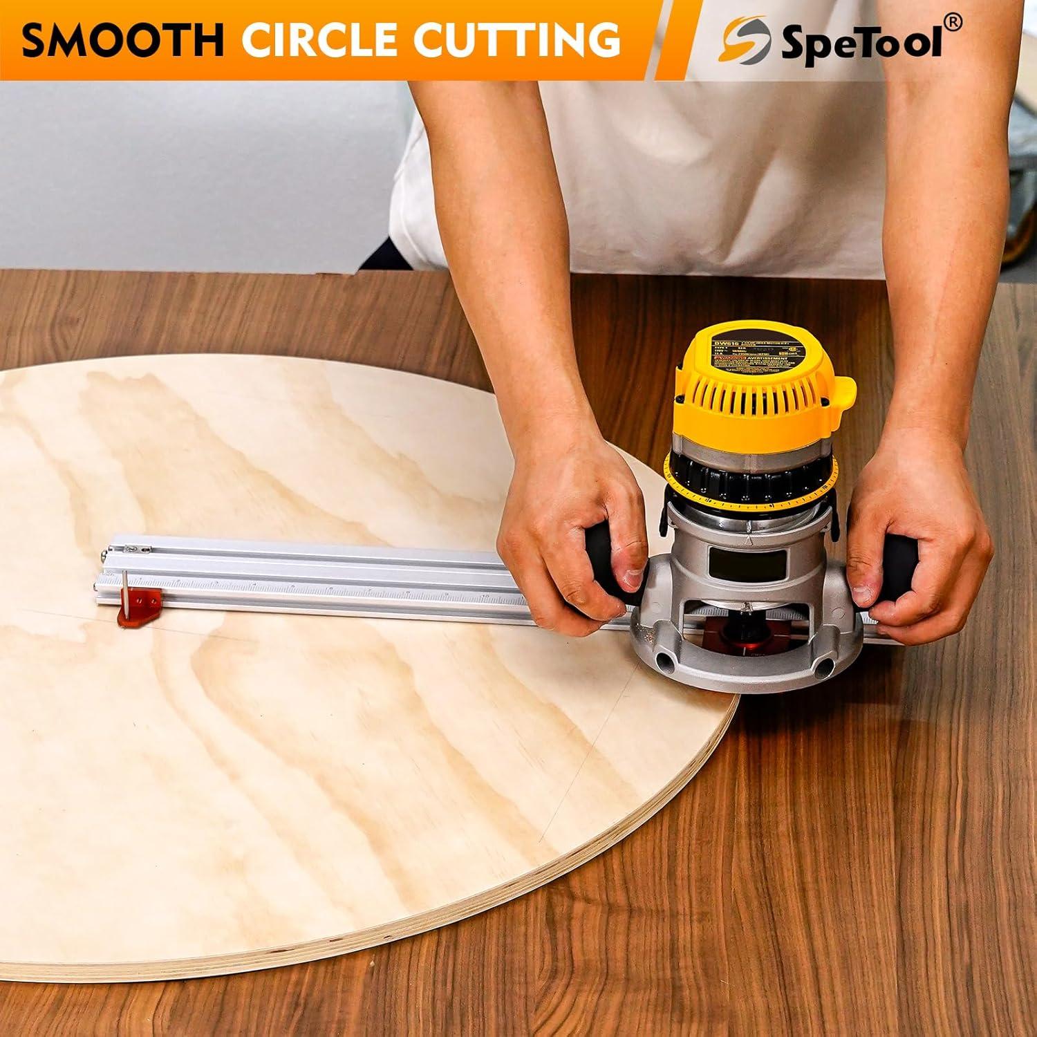 Plantilla de Router Ajustable SpeTool 2-en-1 para Carpintería