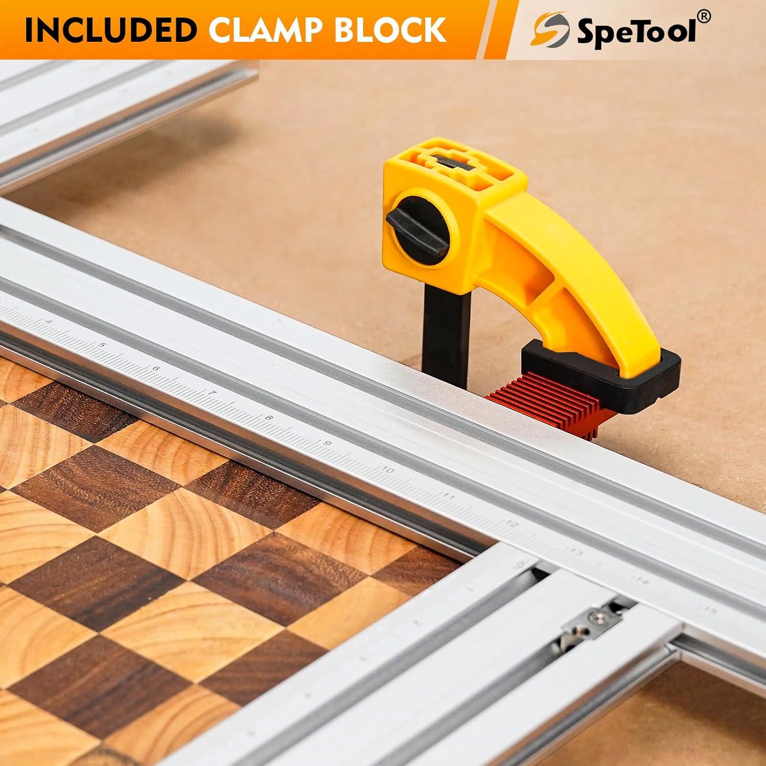 Plantilla de Router Ajustable SpeTool 2-en-1 para Carpintería