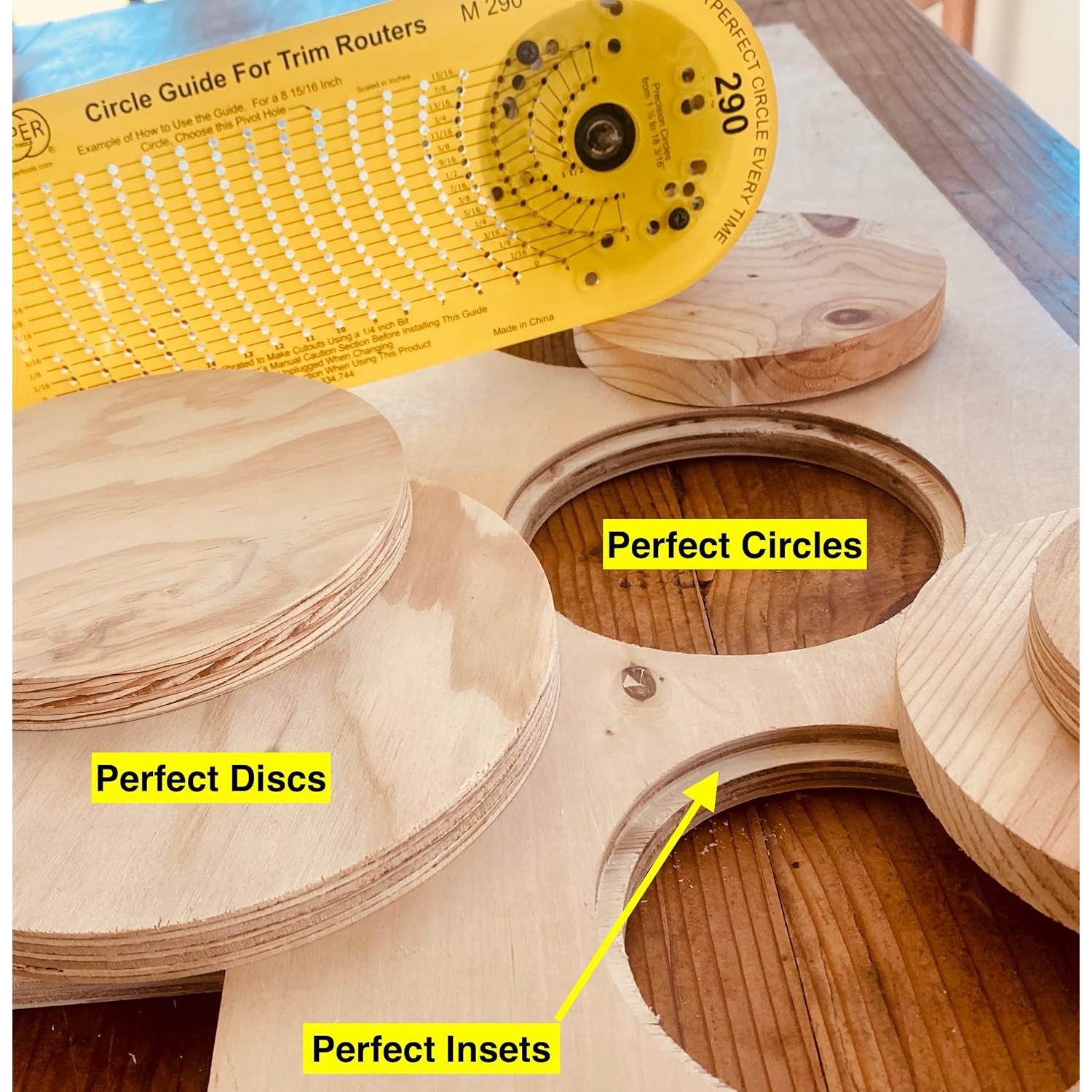 Plantilla de Corte Circular Jasper 290 - Precisión 268 Círculos 3.81 a 46.04 cm