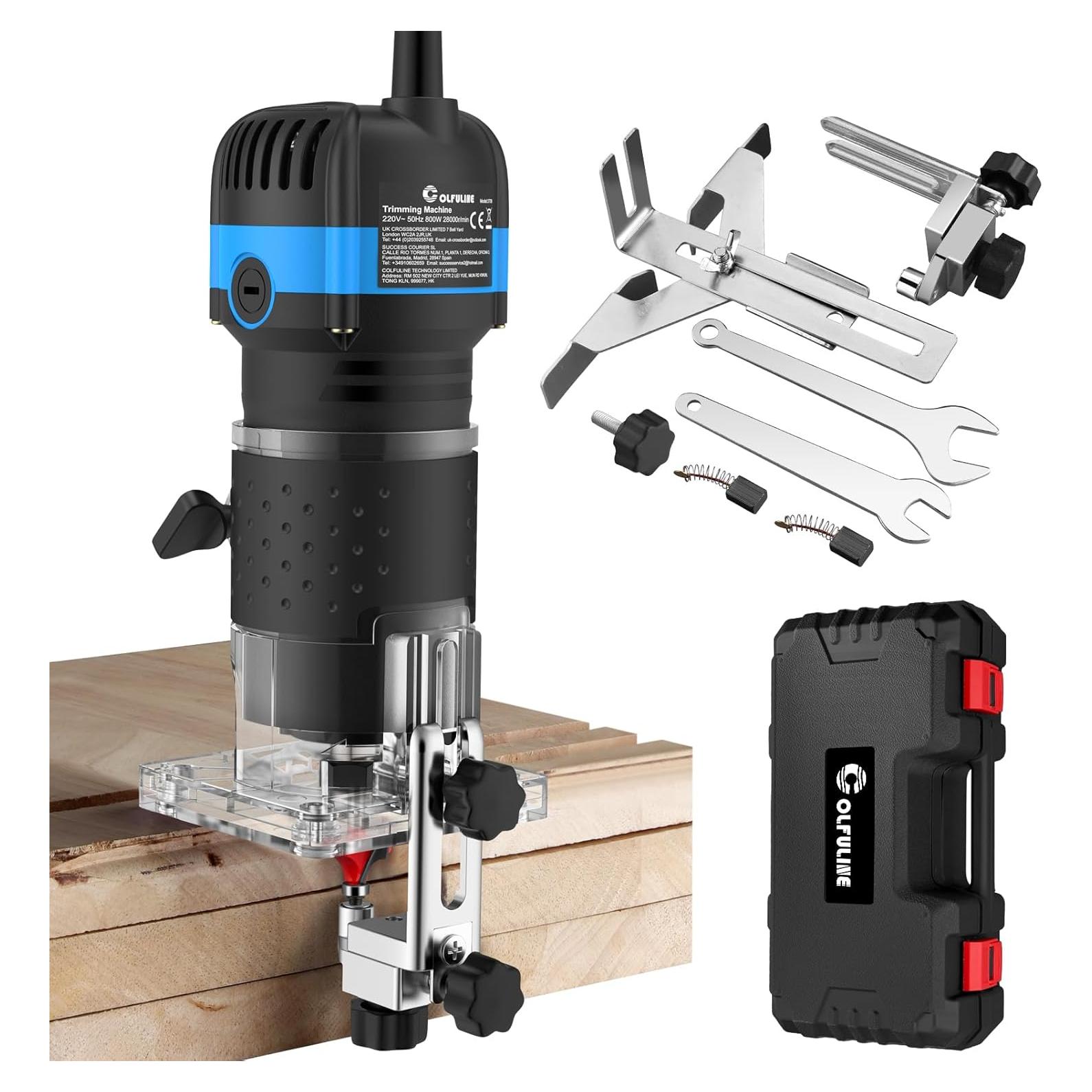 Router Eléctrico de Madera COLFULINE 800W 6 Velocidades