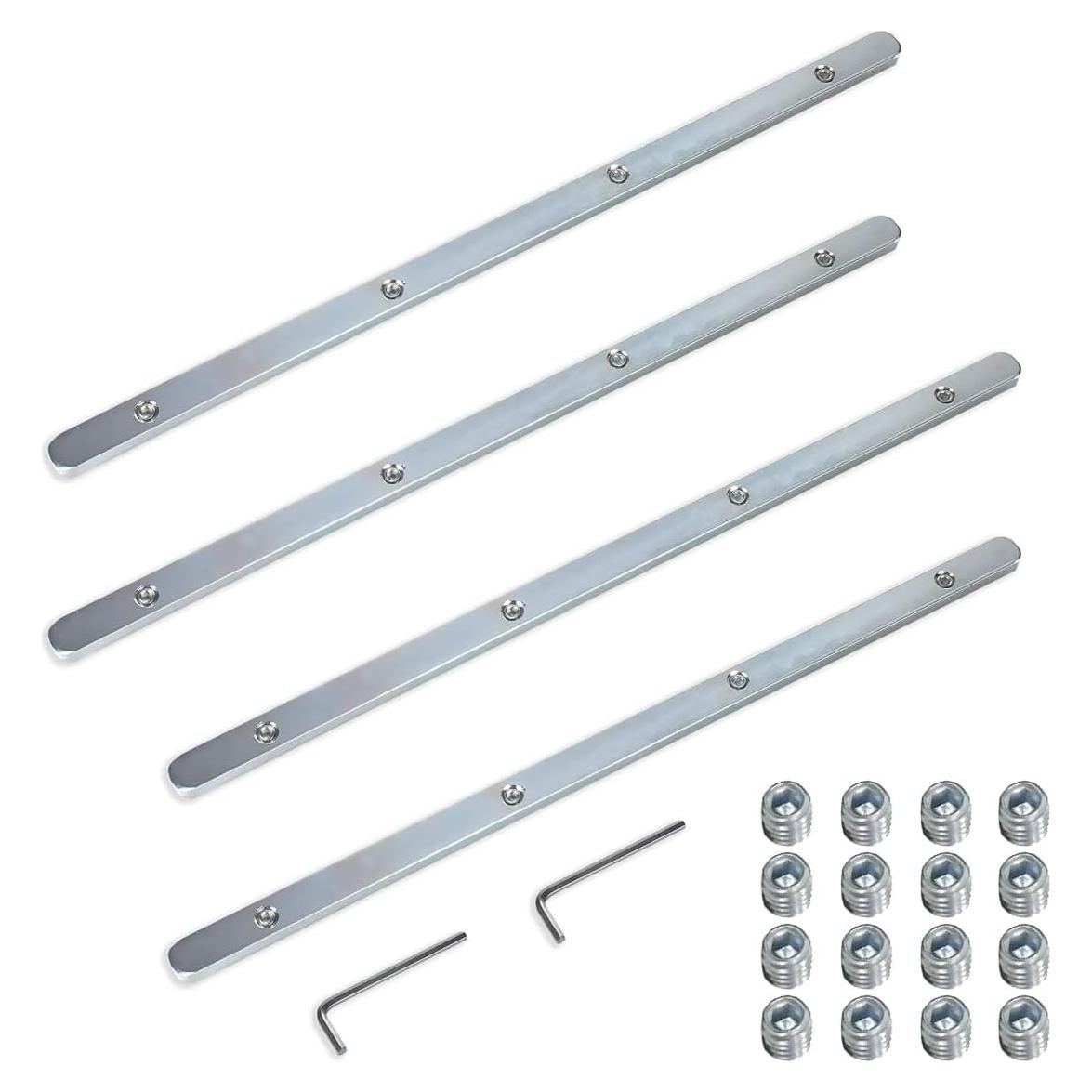 Conjunto de Conectores de Guía de Riel POWERTEC 4 Piezas