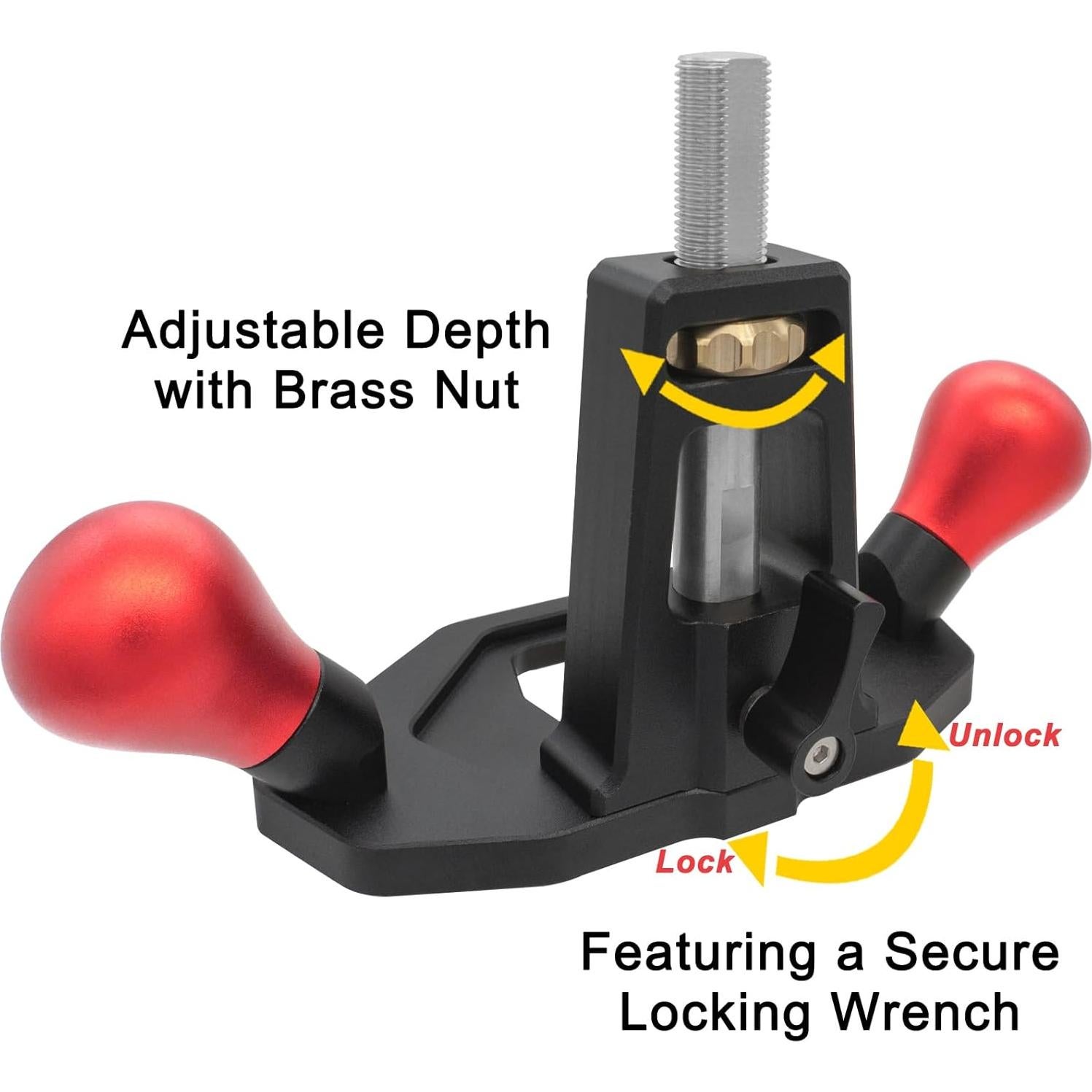 Planeador de Router ViewReal 30 mm Ajuste Profundidad Manual