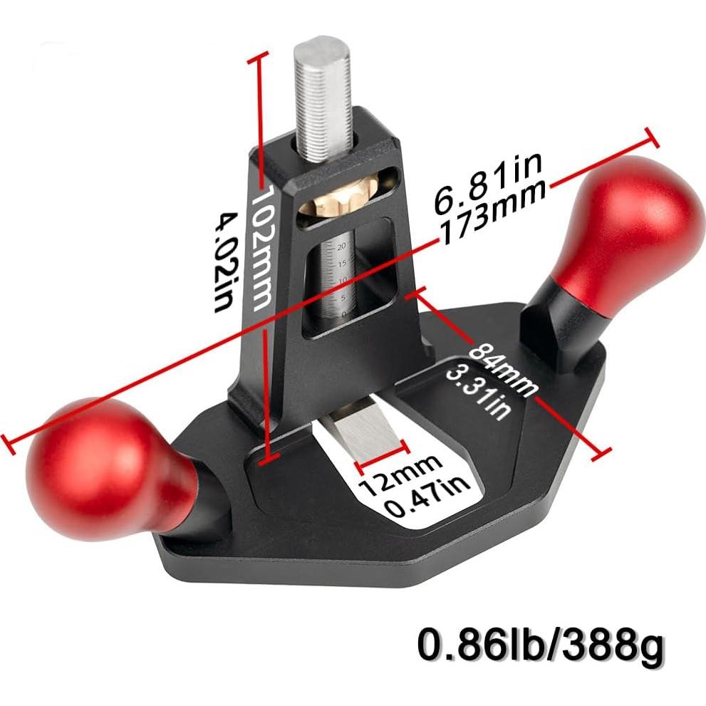 Planeador de Router ViewReal 30 mm Ajuste Profundidad Manual
