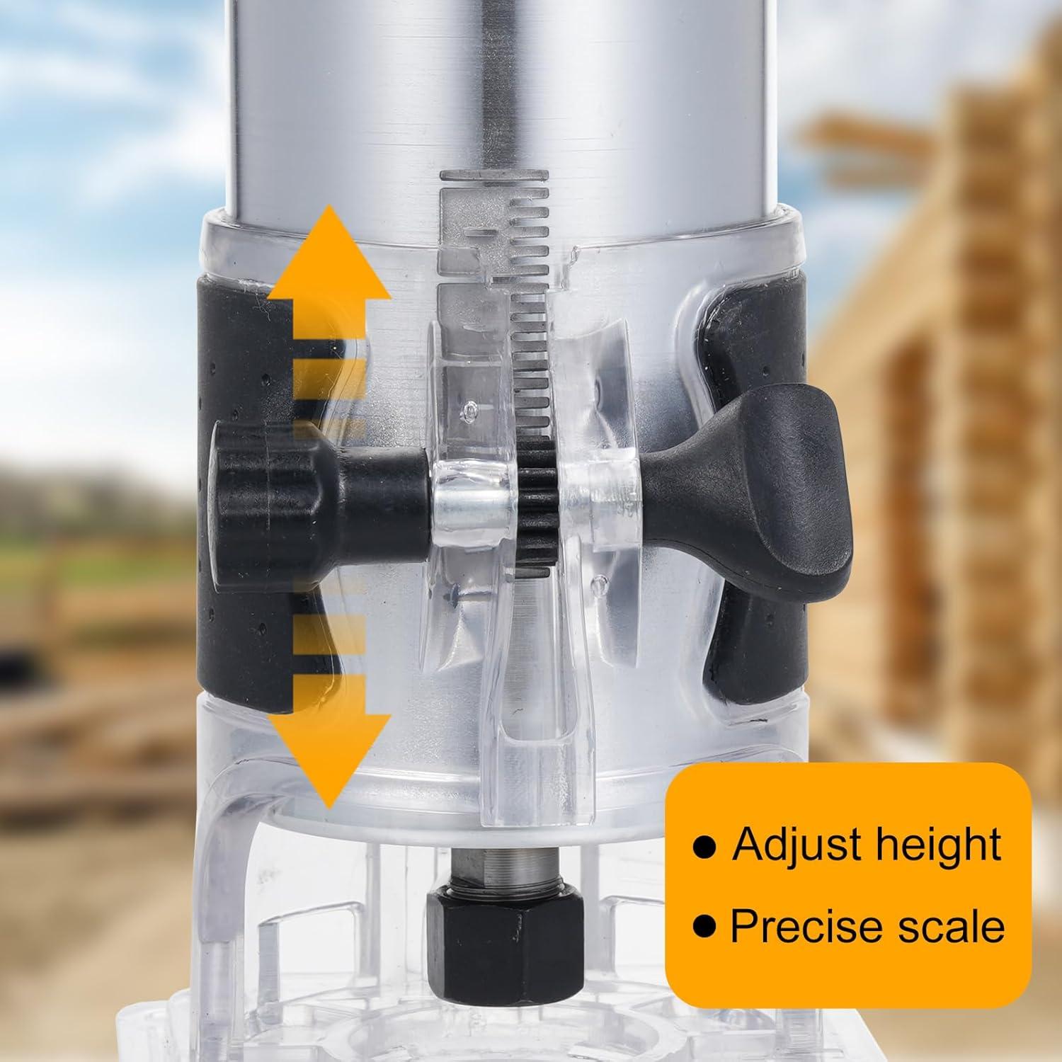 Fresadora de Madera VISLONE 800W 30000 RPM 6 Velocidades