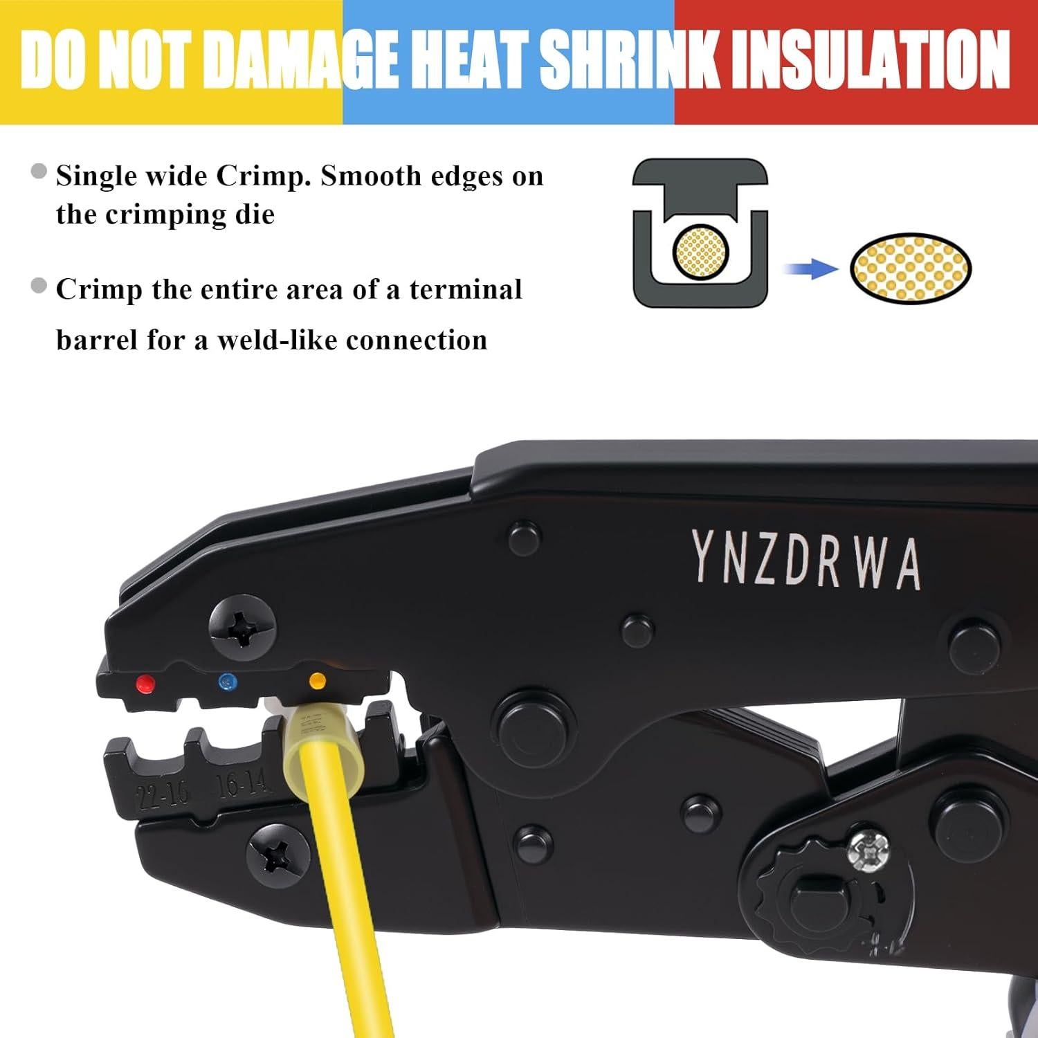 Herramienta de Crimpado YNZDRWA para Conectores Termorretráctiles