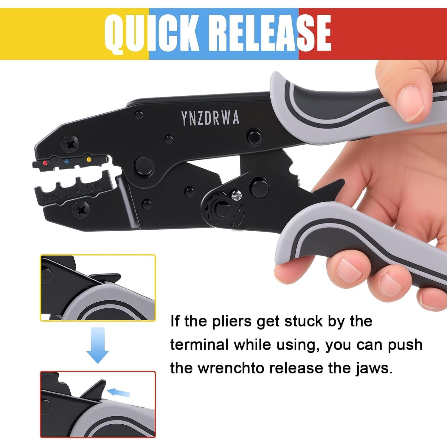 Herramienta de Crimpado YNZDRWA para Conectores Termorretráctiles