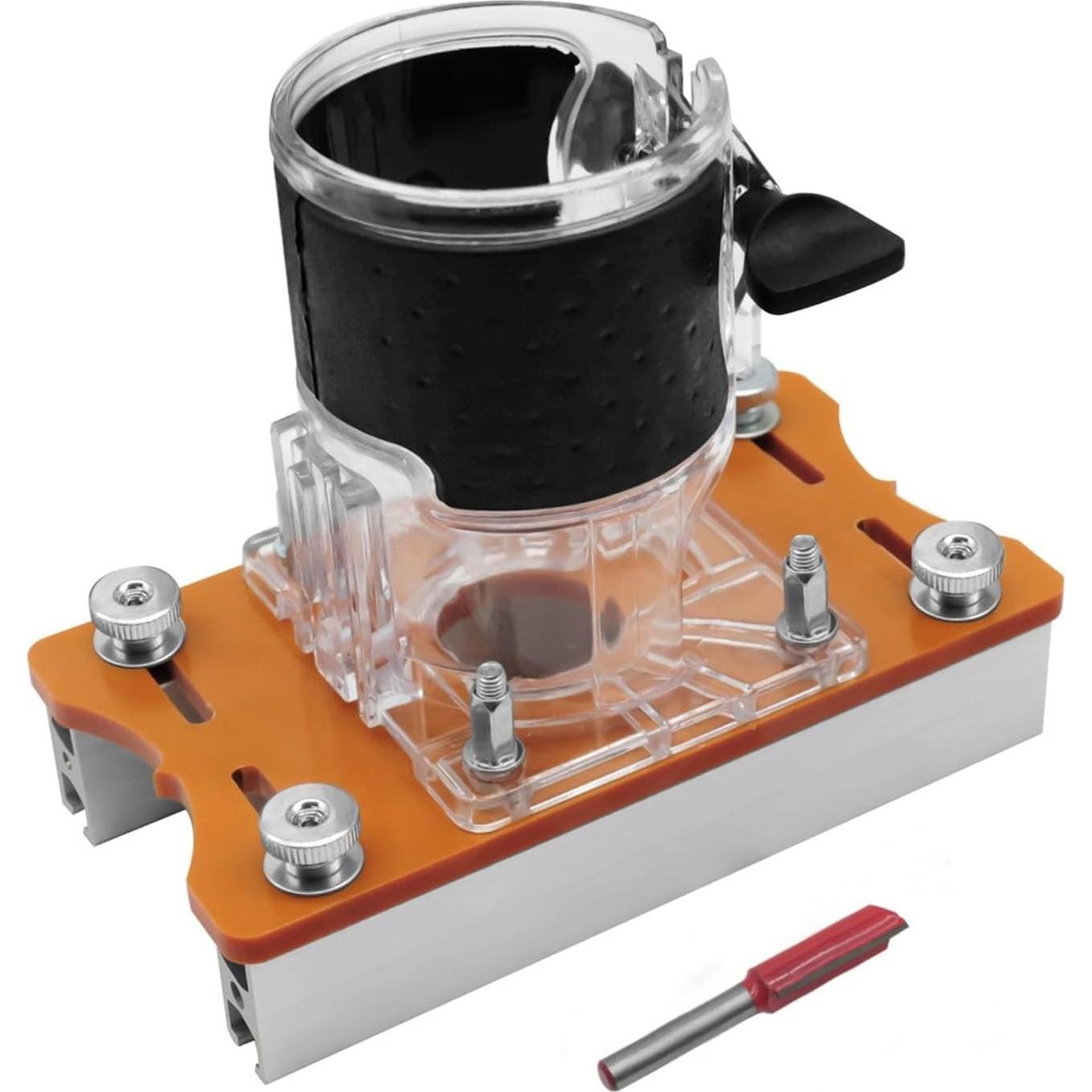 Base de Router Compacto Dpofirs 2-en-1 para Madera 0-5cm