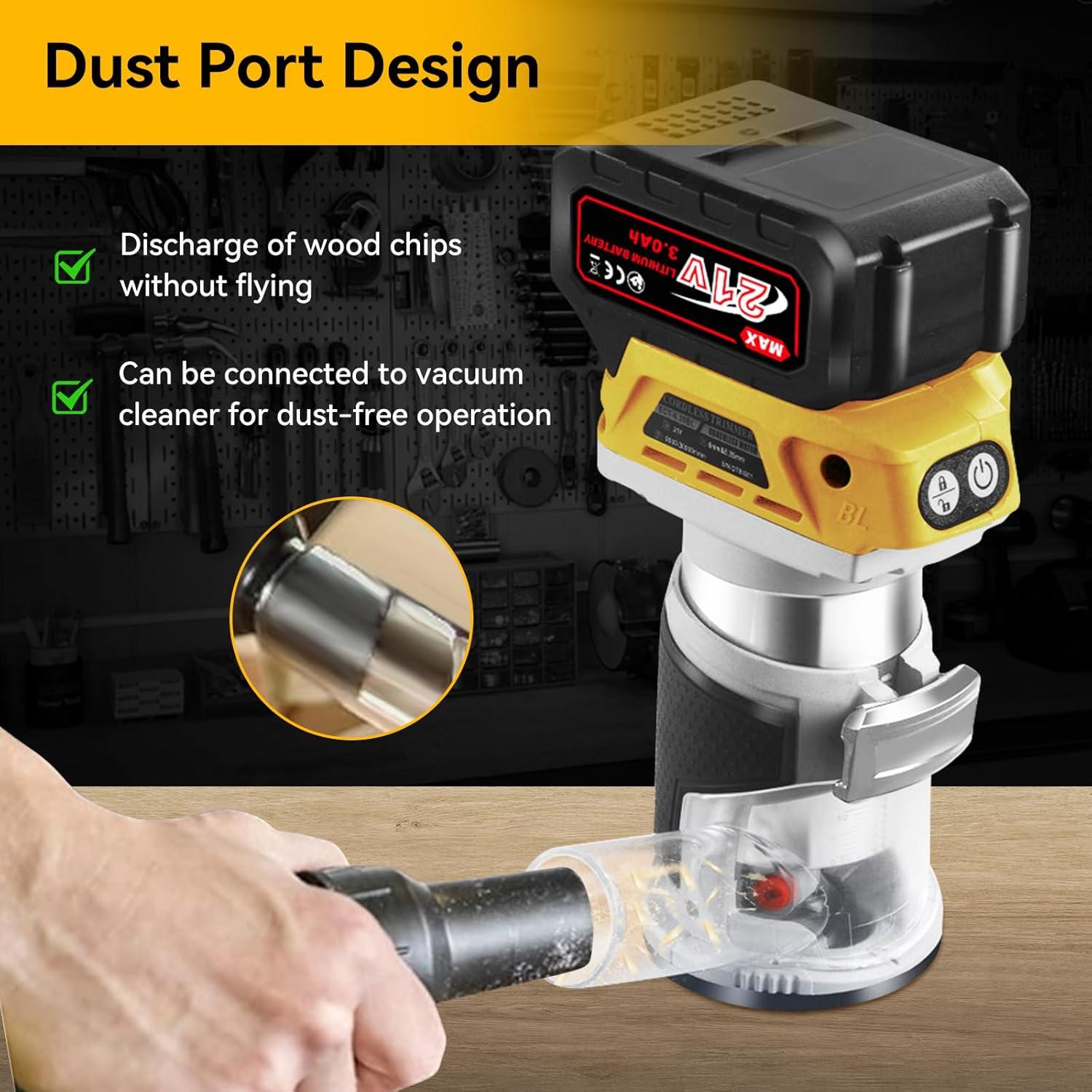 Router Inalámbrico Aslsouti 21V con 2 Baterías 3000mAh