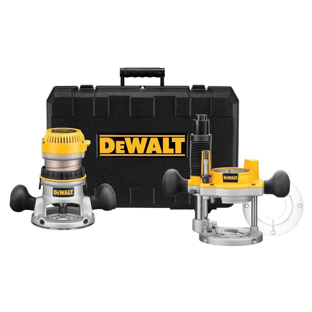 Router DEWALT DW616PK 1.75 HP 11A Base Fija y Plunge