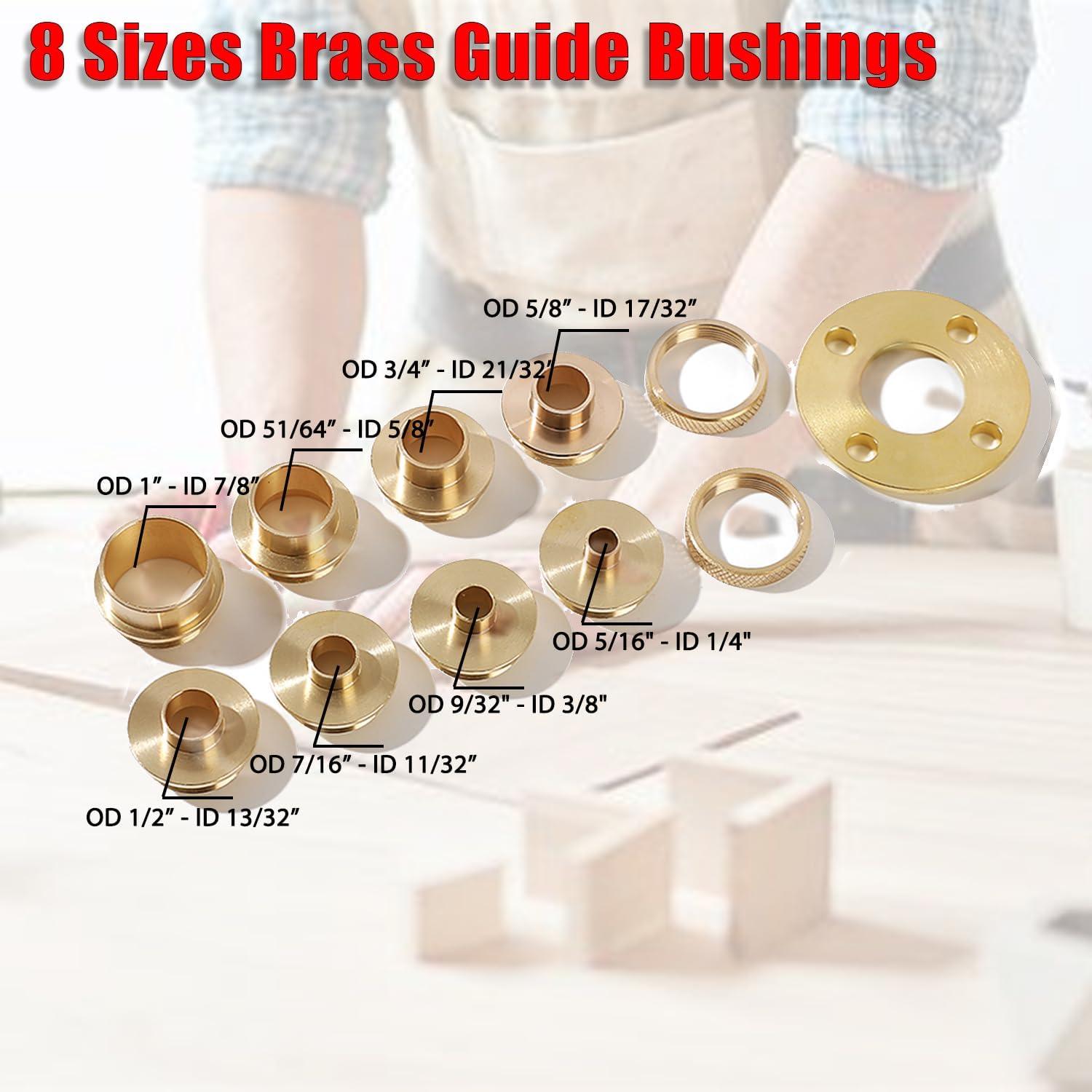 Conjunto de Plantillas para Router Wenzhon - 11 Piezas de Latón