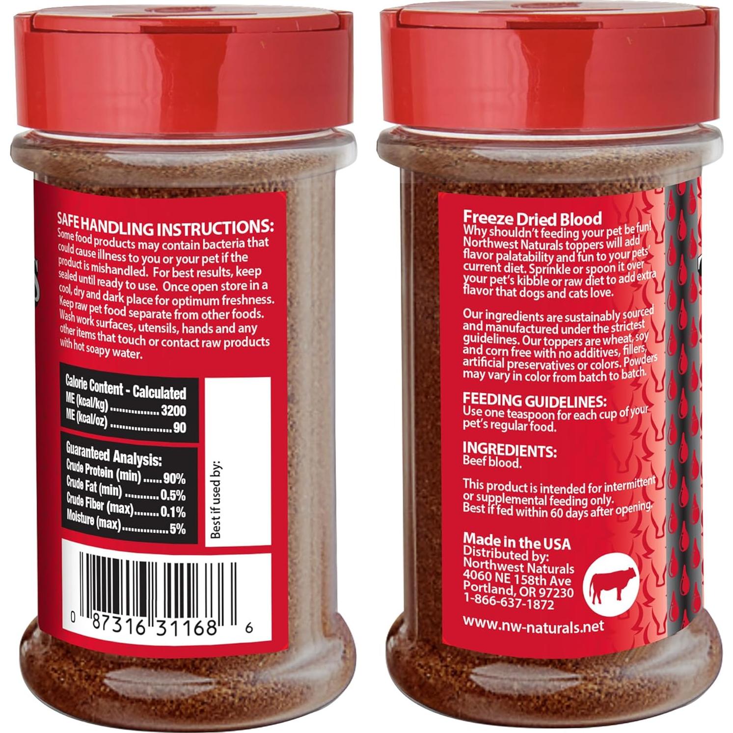 Topper Funcional de Sangre de Res Northwest Naturals 99.22 g