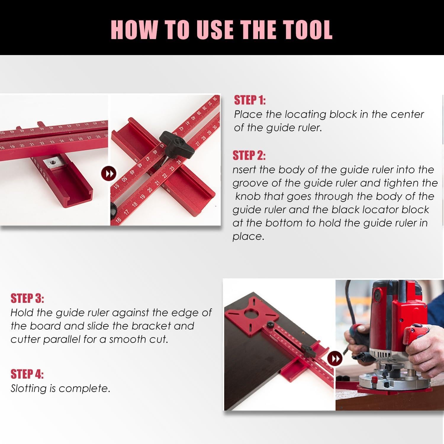 Soporte de Ranura de Fresadora 4 en 1 Xasna - Aluminio Ajustable