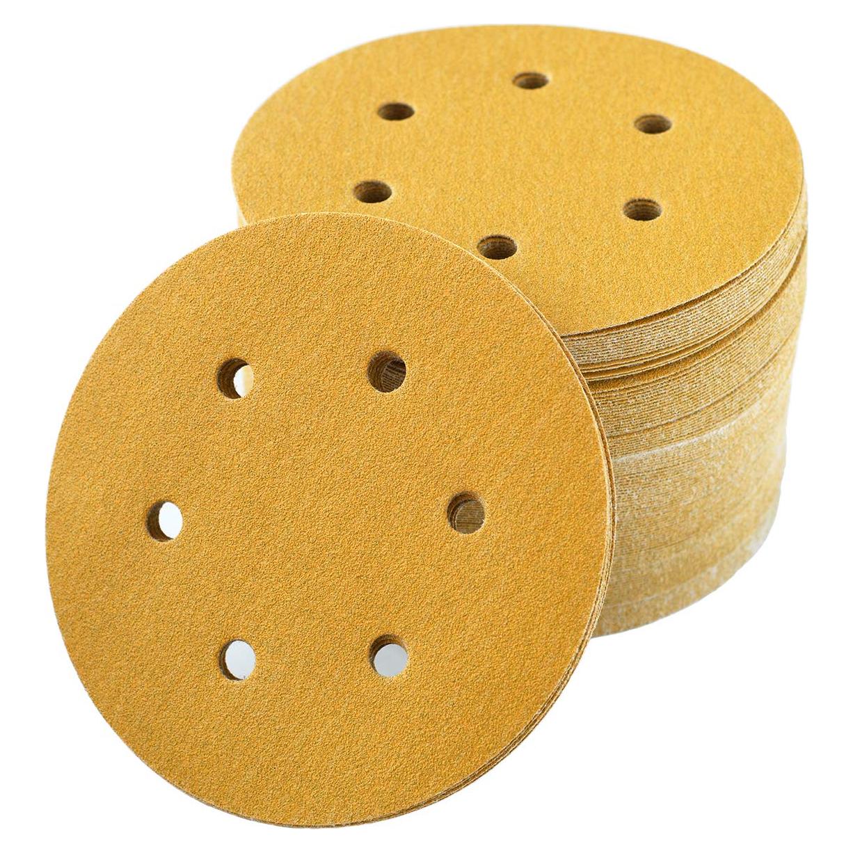 Discos de Lijado 120 Granos 6" Aiyard - Paquete de 100