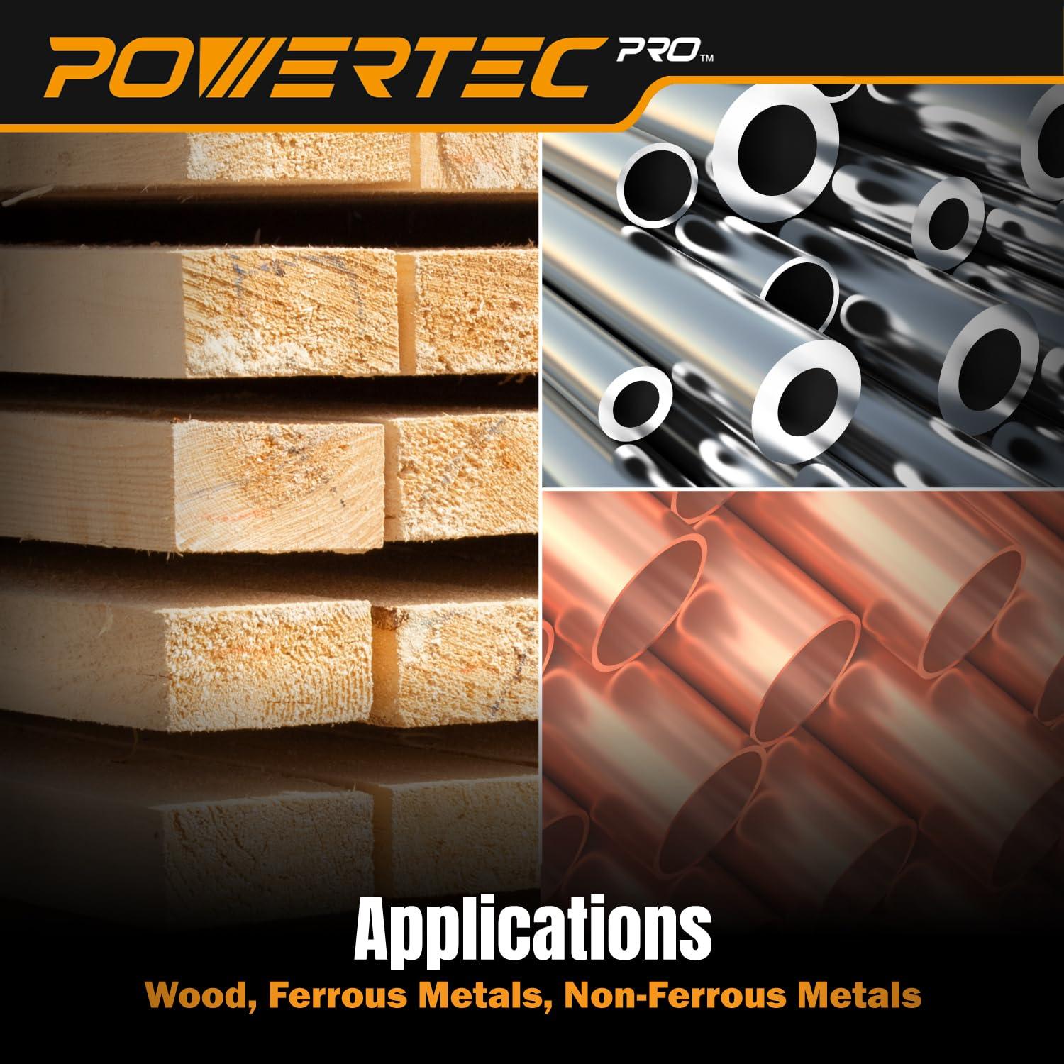 Discos de Lijado 5" POWERTEC PRO 80 Granos Zirconia - 50 Pzas