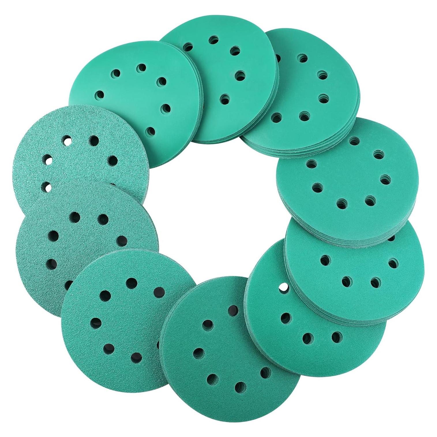 WORKPRO Juego de Discos de Lijado 150 Piezas 12.7 cm Granos Múltiples