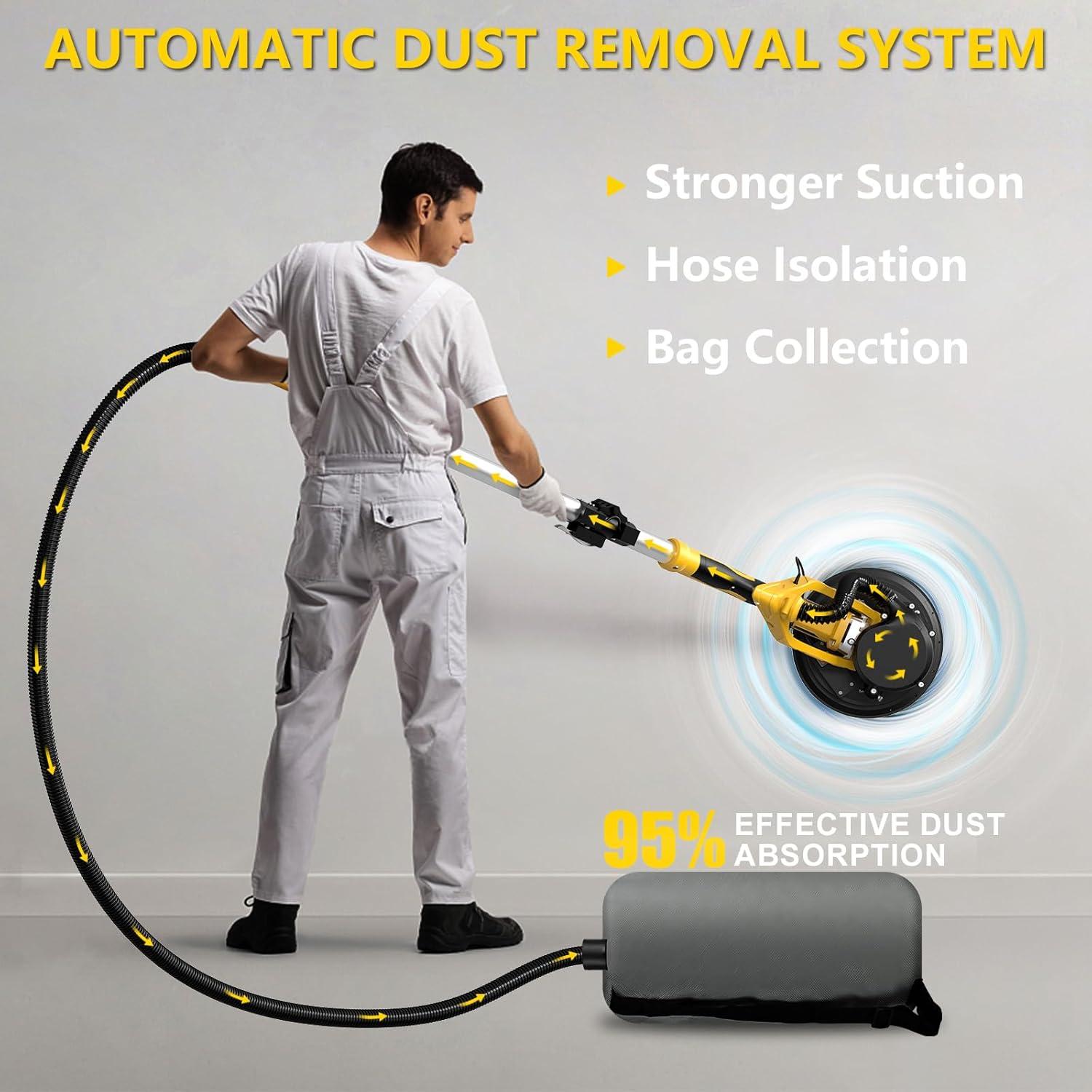 Lijadora de Paneles de Yeso Eléctrica 1250W Bsdonte 5 Velocidades