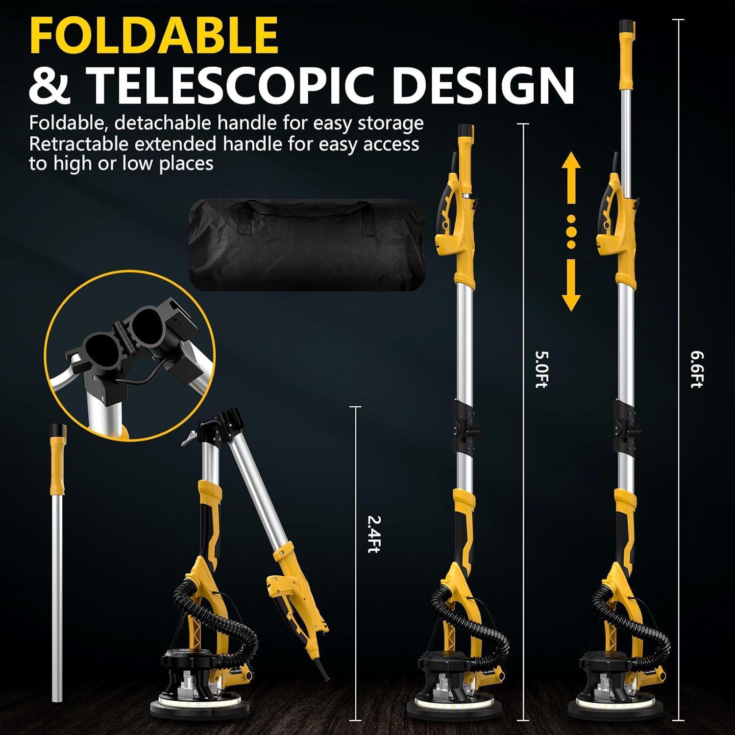 Lijadora de Paneles de Yeso Eléctrica 1250W Bsdonte 5 Velocidades